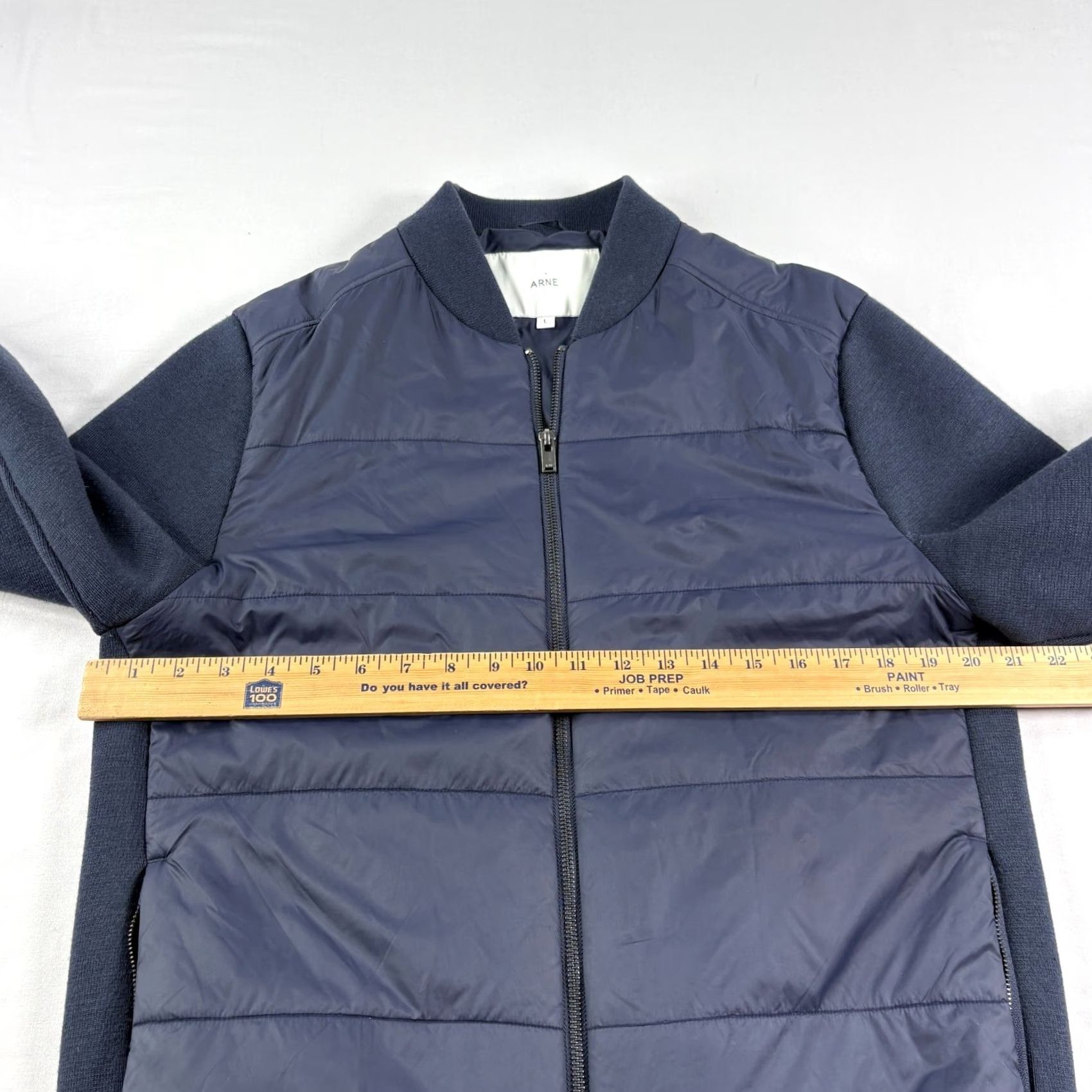 Vintage Arne Jacket Mens L Blue Bomber Full Zip Casual Long Sleeve Size US L / EU 52-54 / 3 - 4 Thumbnail
