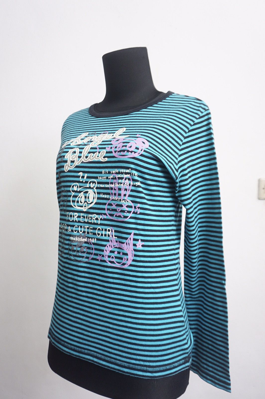 Angel Blue Y2K Stripe longsleeve Size L / US 10 / IT 46 - 3 Thumbnail