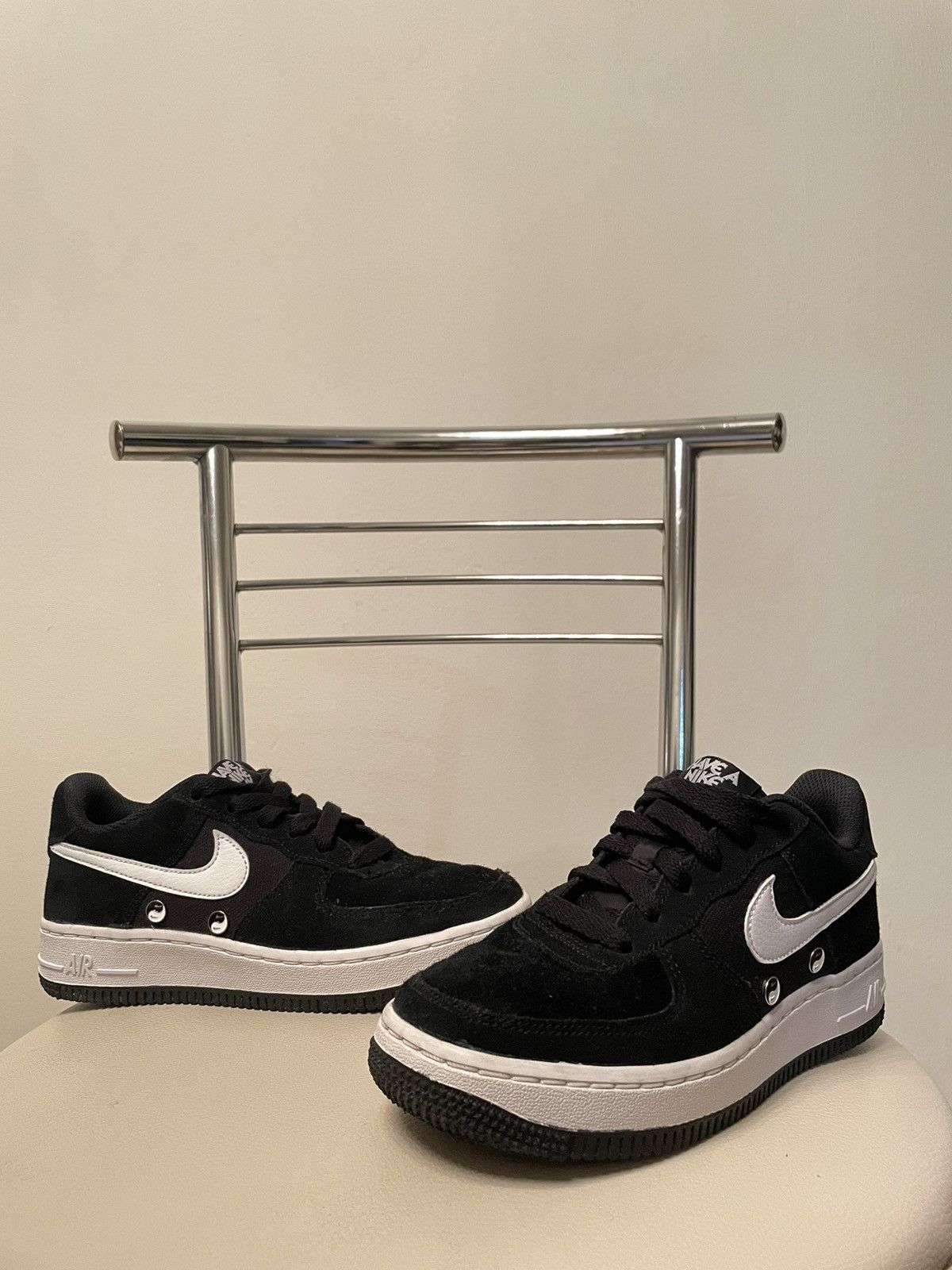 Nike × Nike ACG AIR FORCE 1 Low Top "Have A NIKE Day" GS LV8 Black Sneakers Shoes Size US 5.5 / IT 35.5 - 14 Thumbnail