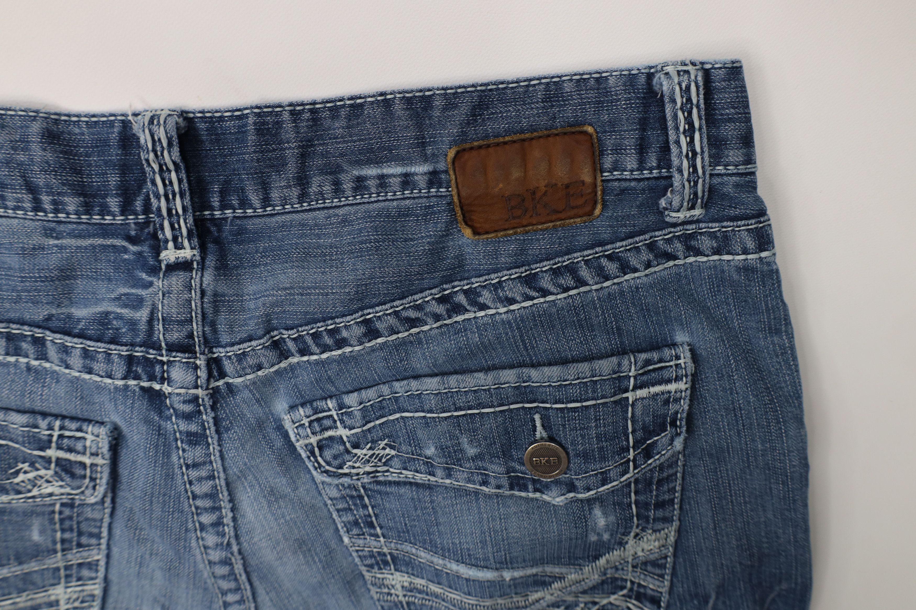 Vintage Buckle BKE Thick Stitch Tyler Straight Leg Denim Jeans Size US 36 / EU 52 - 14 Thumbnail
