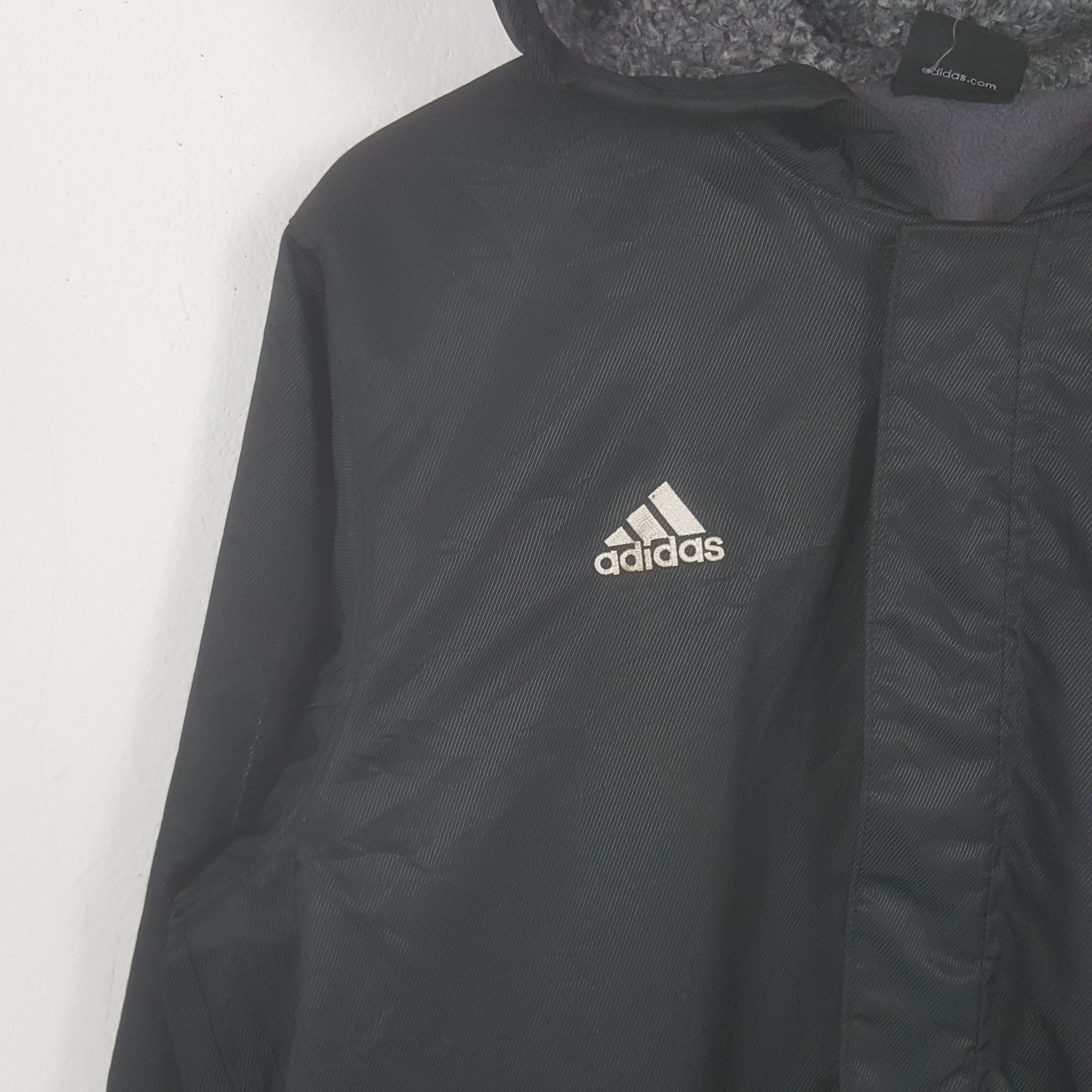 Adidas × Vintage Vintage Adidas x Custom Yohji Yamamoto Logo Trench Jacket Size US L / EU 52-54 / 3 - 3 Thumbnail