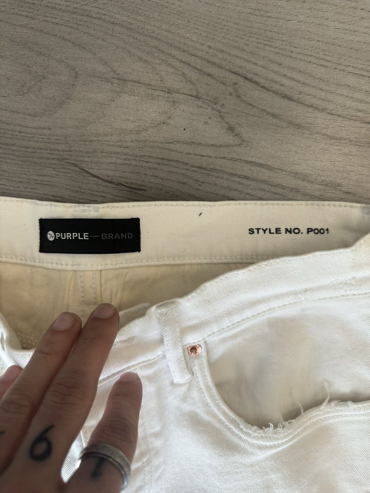 Purple Brand Purple Jeans Distressed White Size US 30 / EU 46 - 2 Thumbnail