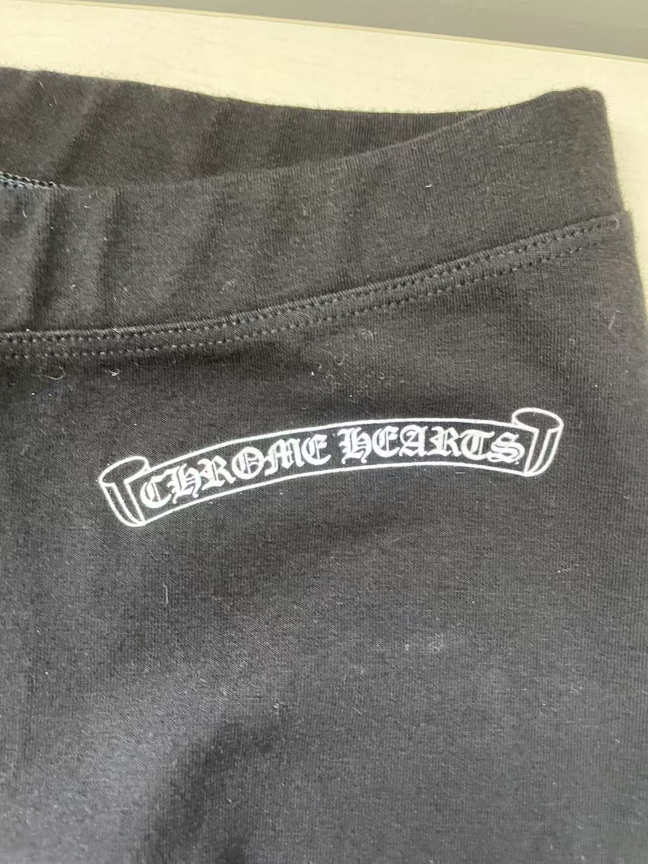 Chrome Hearts Chrome Hearts Black Scroll Script Leggings Size 34" / US 12 / IT 48 - 5 Thumbnail
