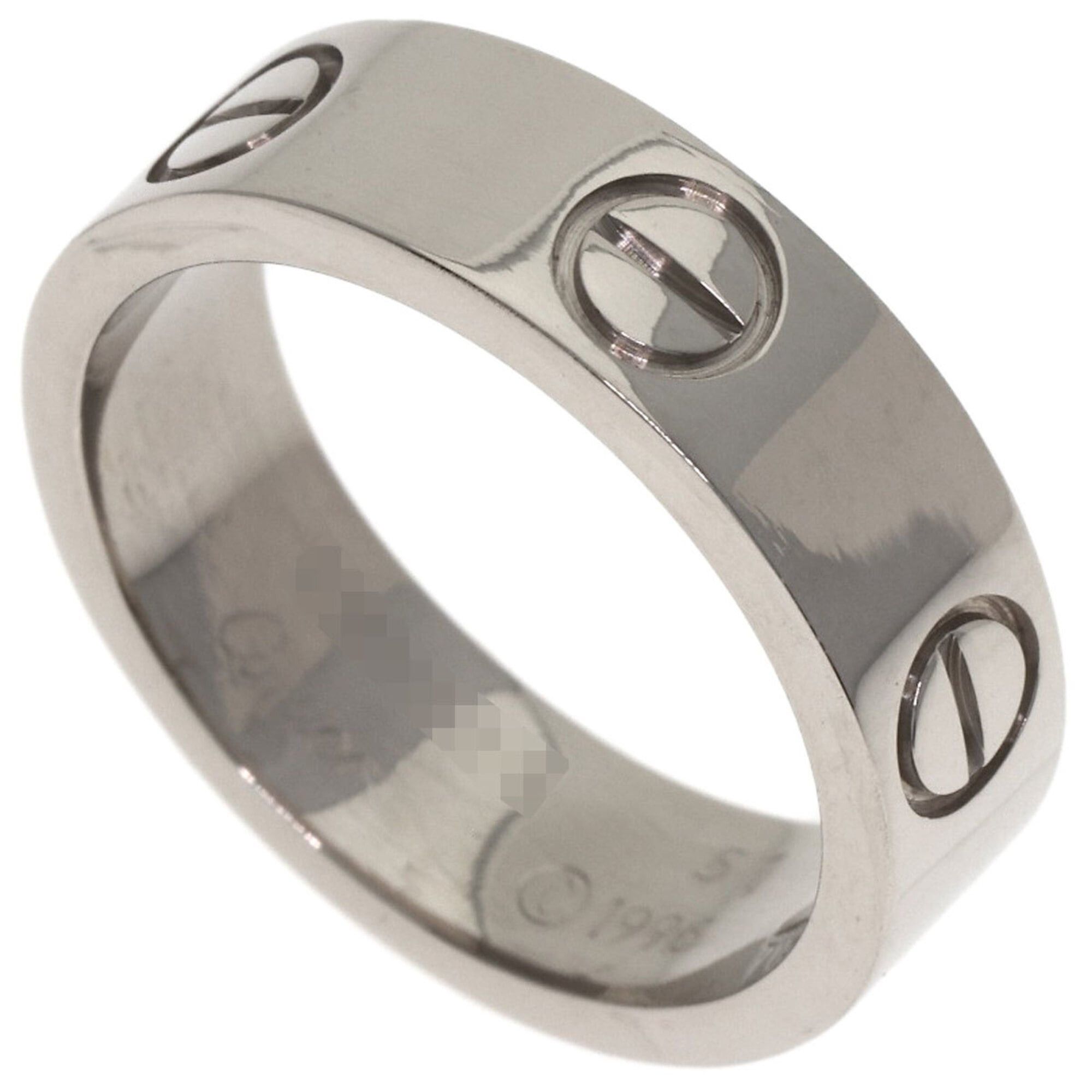 Cartier Cartier Love Ring #51, 18K White Gold, Women's Ring, CARTIER Size ONE SIZE - 1 Thumbnail