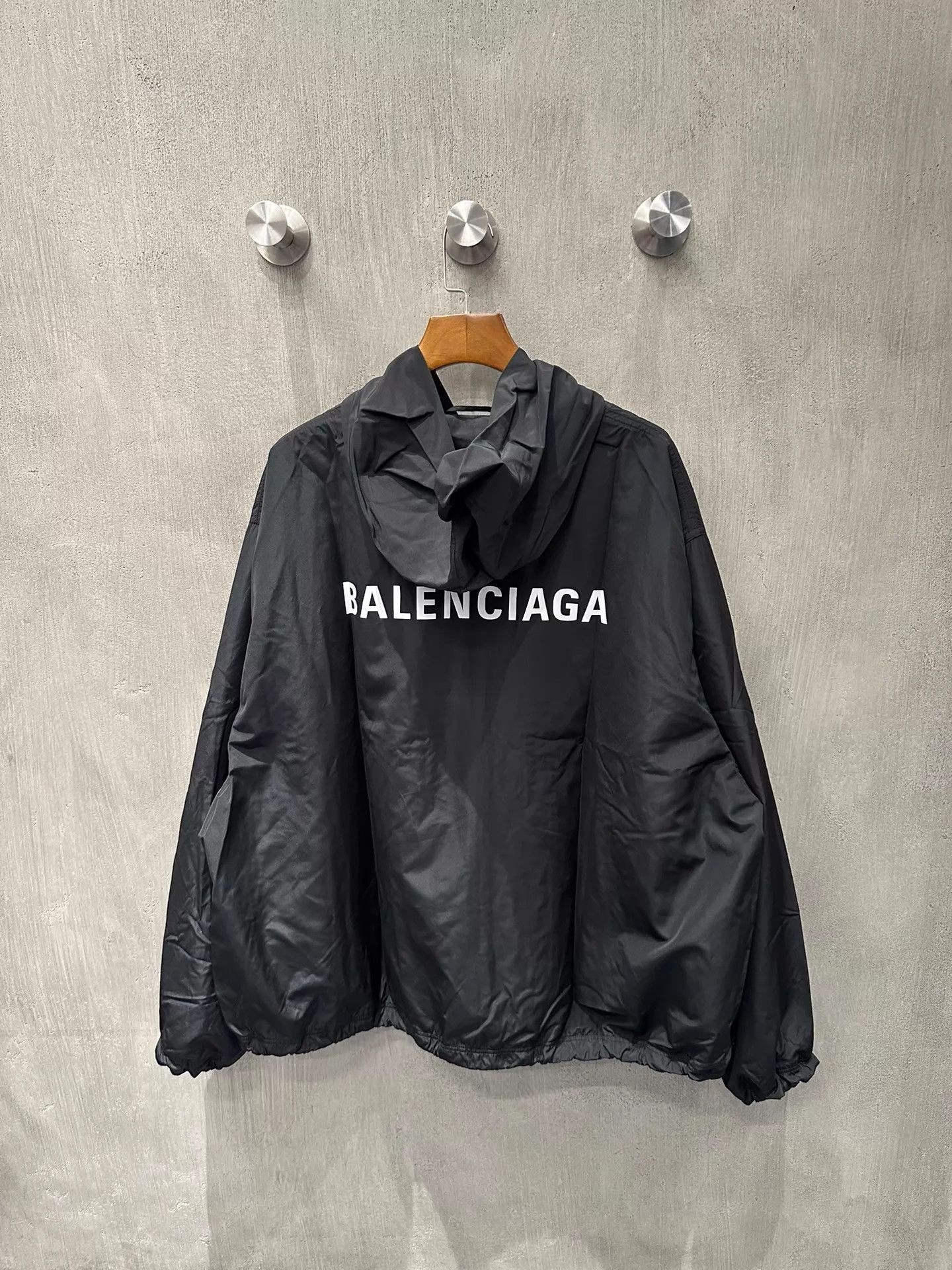 Balenciaga Balenciaga Black Shell Jacket Size 3 Mint Size US L / EU 52-54 / 3 - 2 Thumbnail