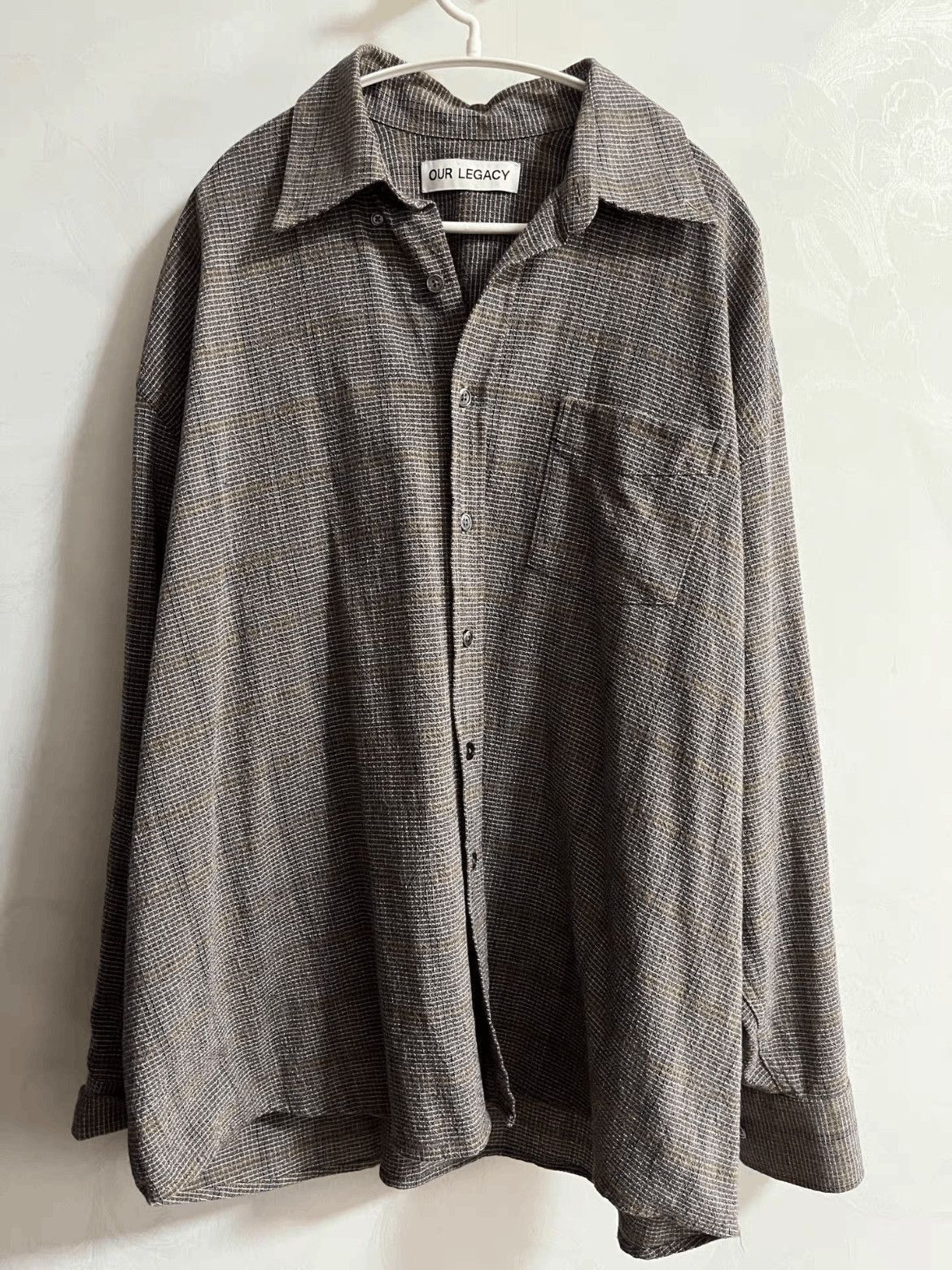Our Legacy Box Shirt - Asphalt Grey Check | Grailed