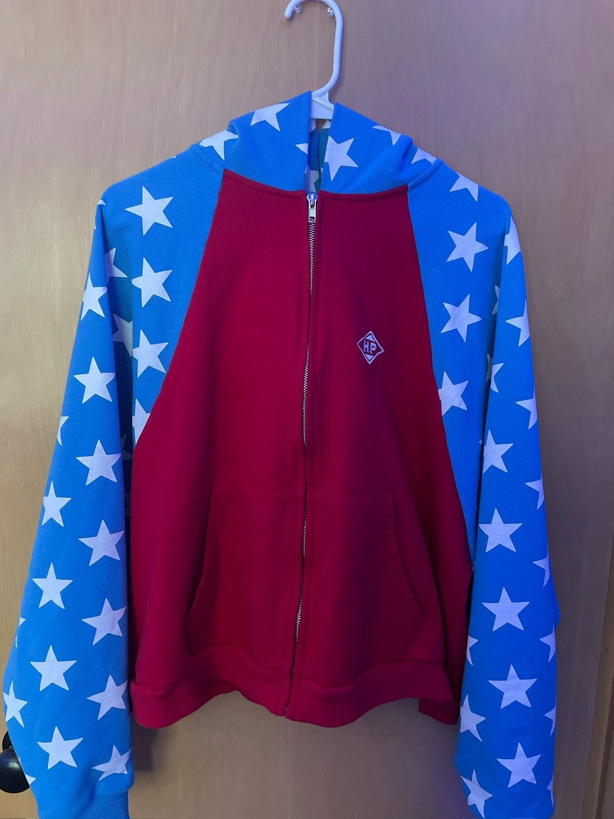 Other red, white, & blue star zip up from “IMHAPPYPROMISE” Size US L / EU 52-54 / 3 - 1 Thumbnail