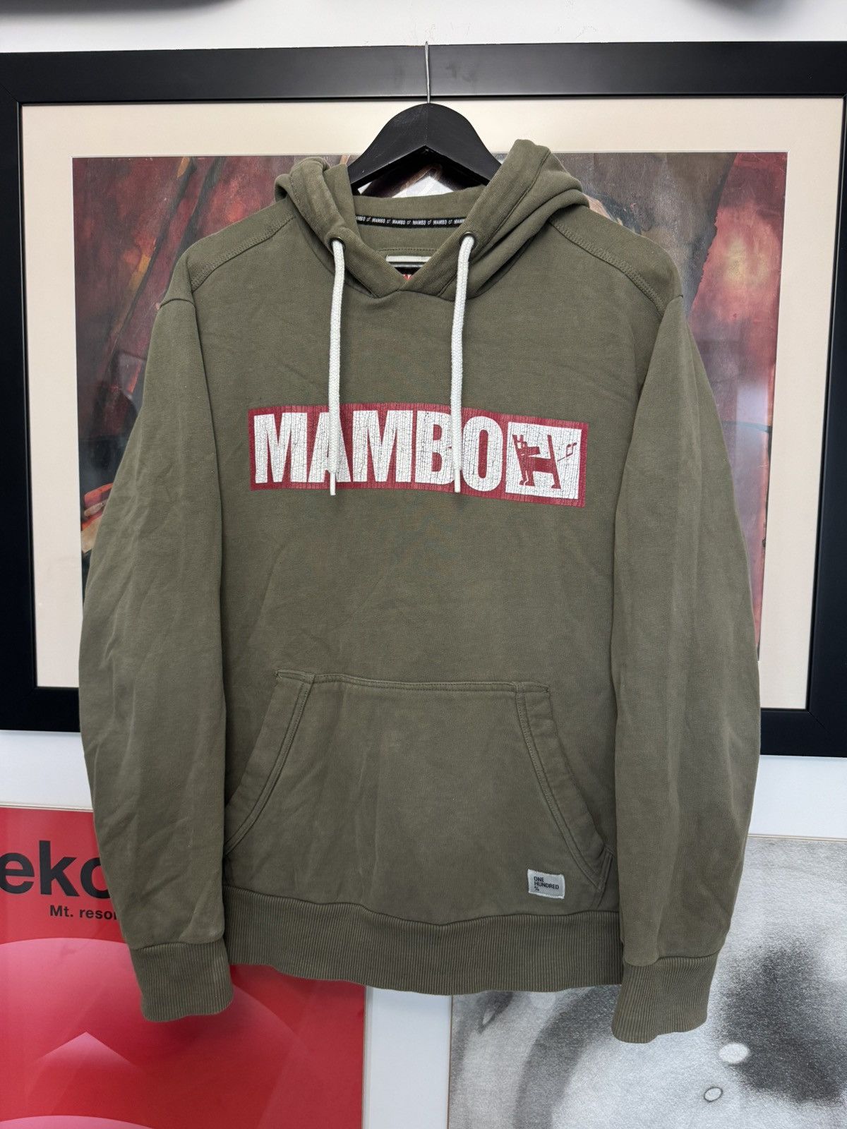 Mambo Vintage Mambo Hoodie Australia Boxlogo Skate Olive Rare Size US L / EU 52-54 / 3 - 1 Thumbnail