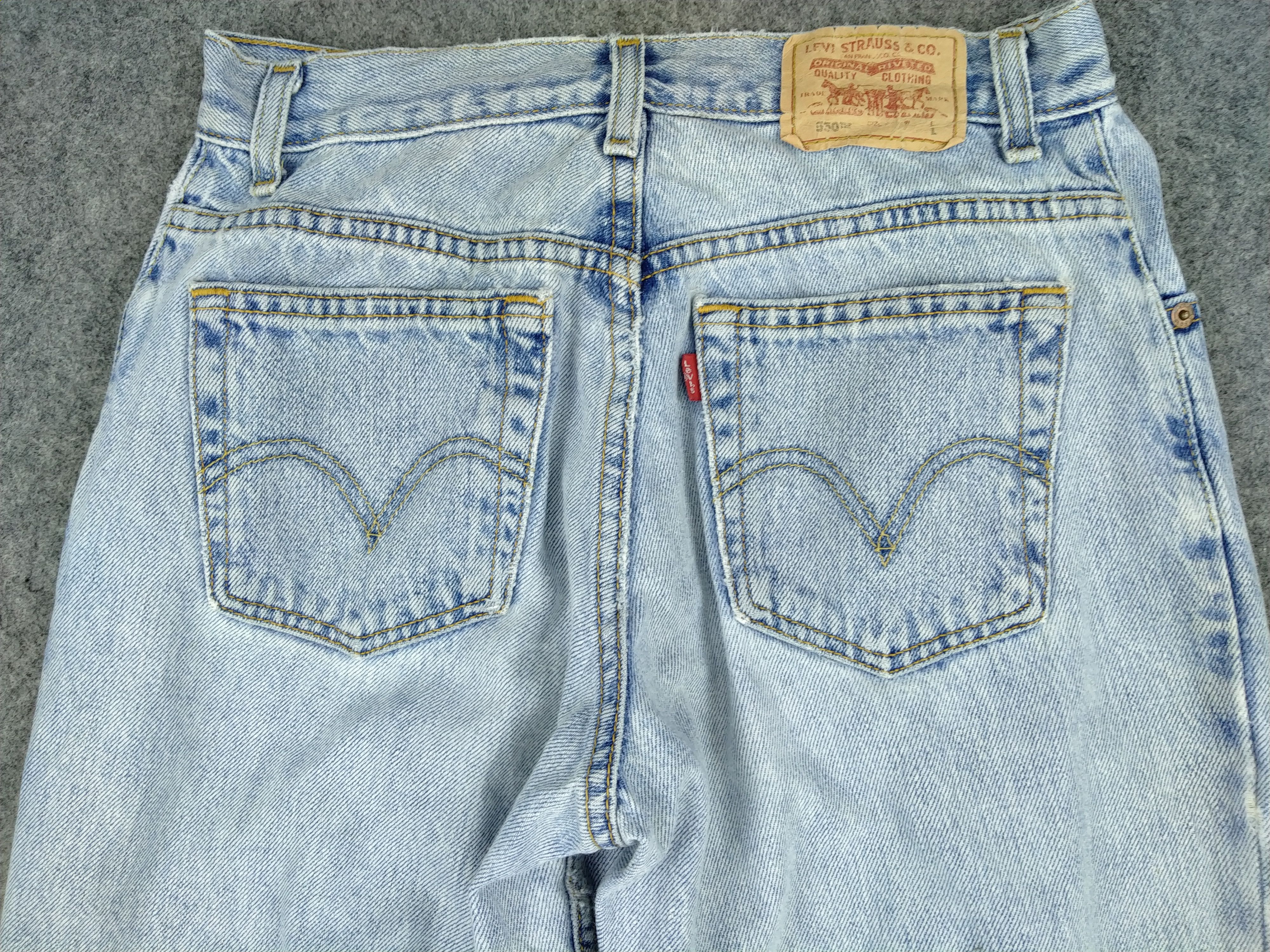 Levi's Light Wash Vintage Levi's 550 Classic Relaxed Denim JN615 Size US 27 - 4 Thumbnail
