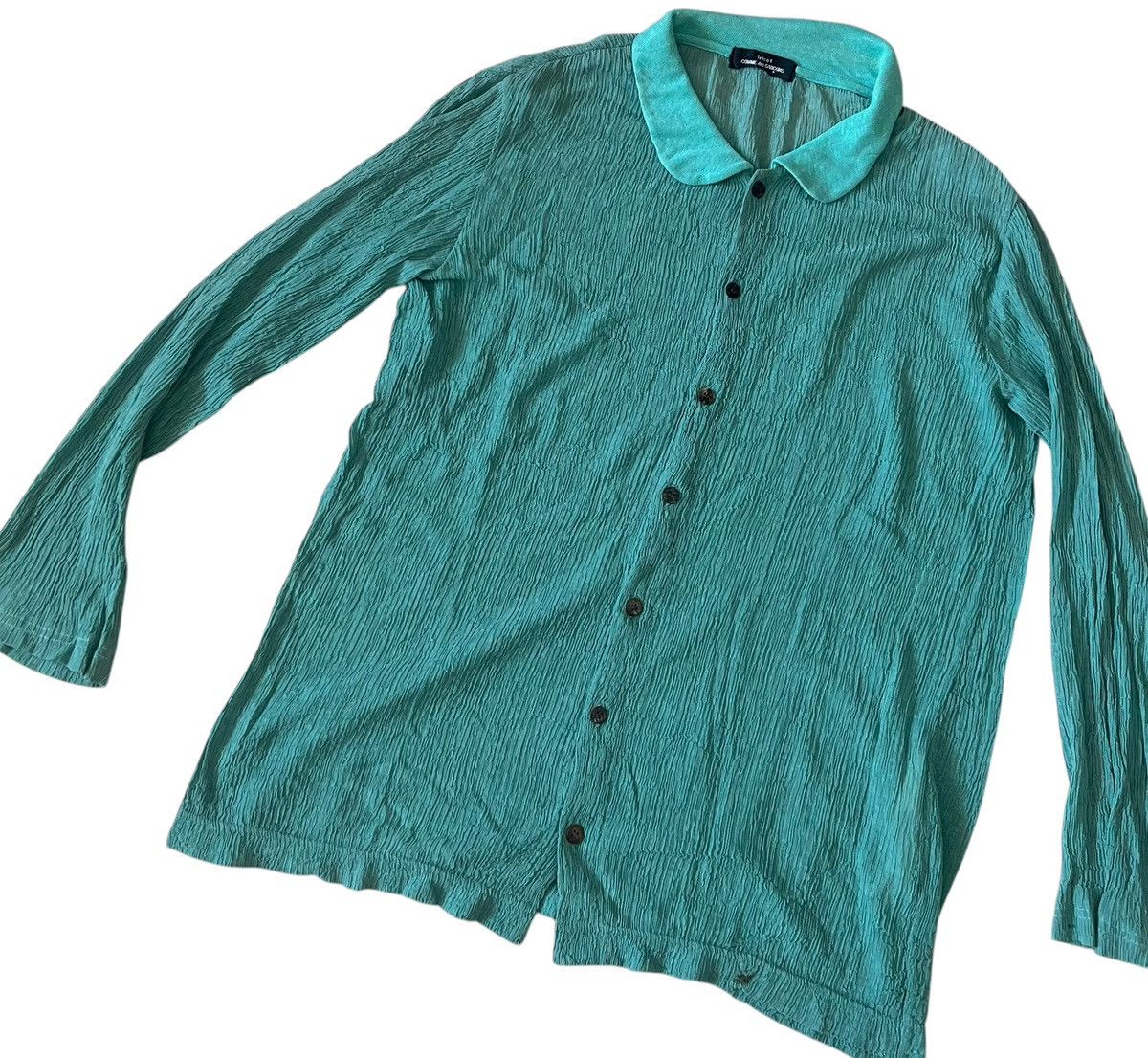 Comme des Garcons Vintage tricot cdg pleated sheer flowy shirt Size US M / EU 48-50 / 2 - 2 Thumbnail