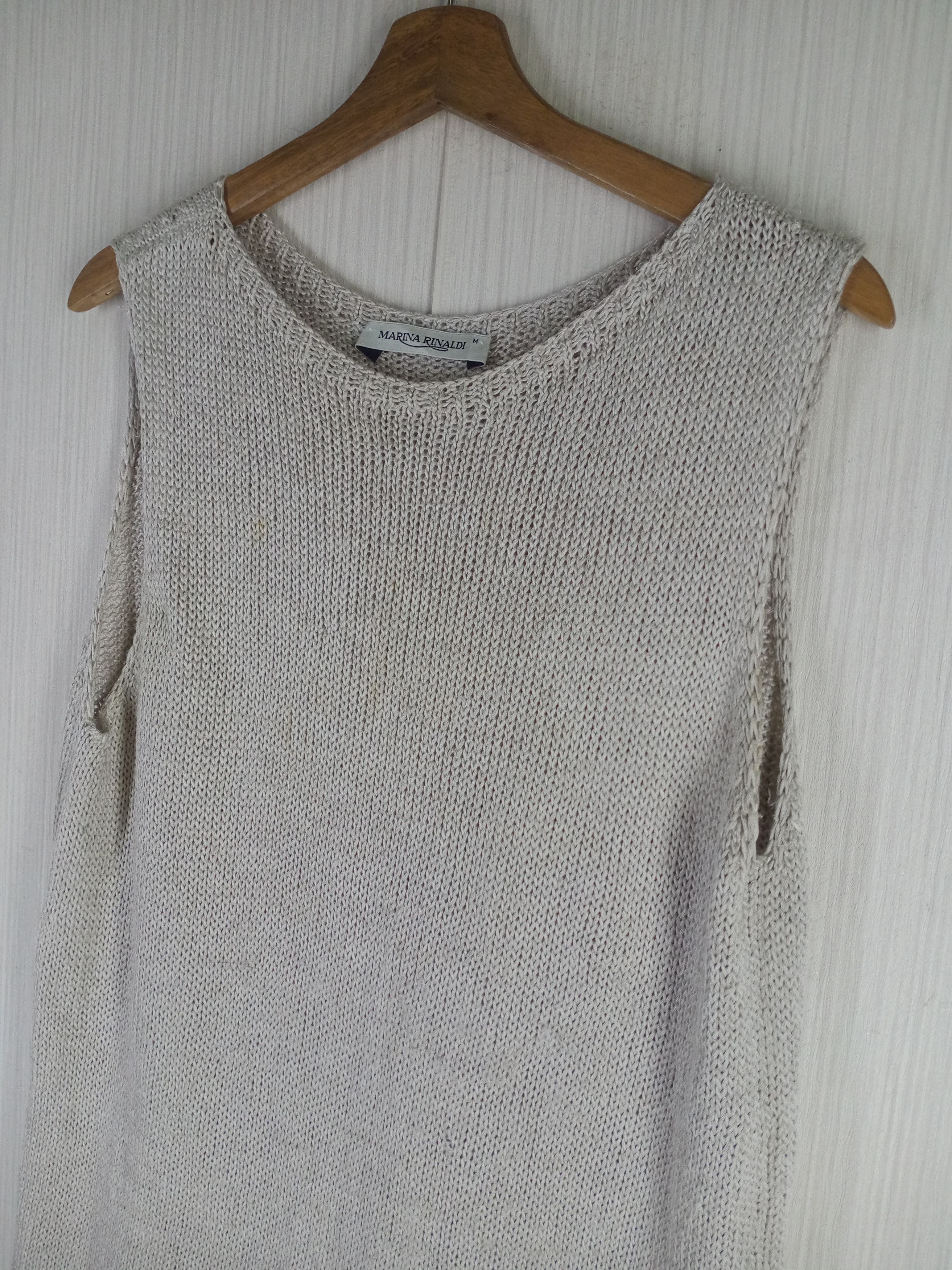 Designer RARE MARINA RINALDI MAGLIA KNITWEAR SLEEVELESS Size M / US 6-8 / IT 42-44 - 5 Thumbnail