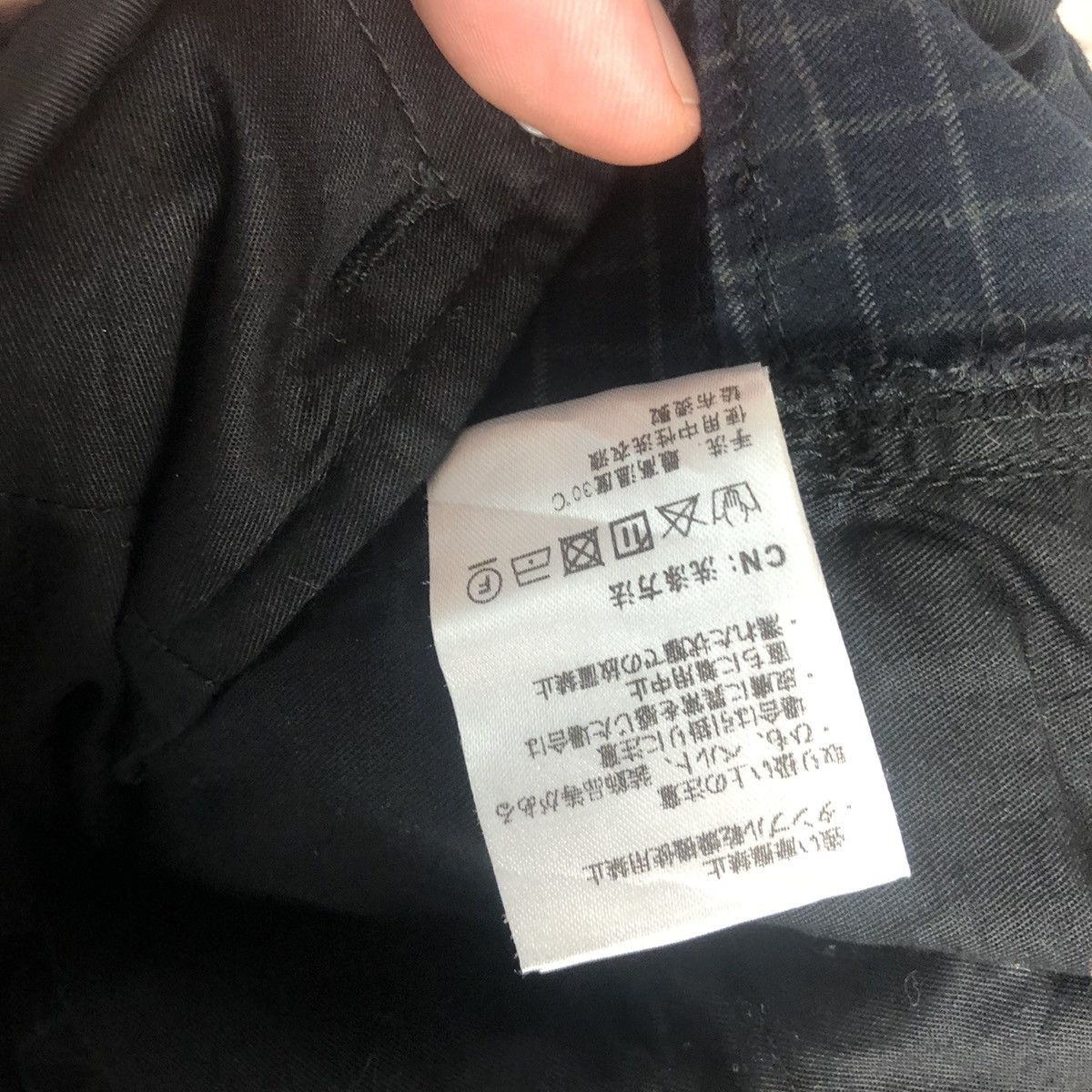 Japanese Brand Ignio Black Checkred Cargo Multipocket Pants #A113 Size US 34 / EU 50 - 18 Thumbnail