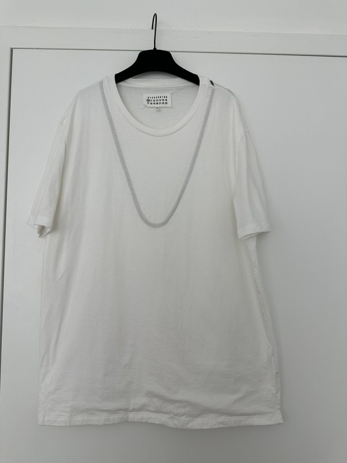 Margiela Short t-shirt with chain details