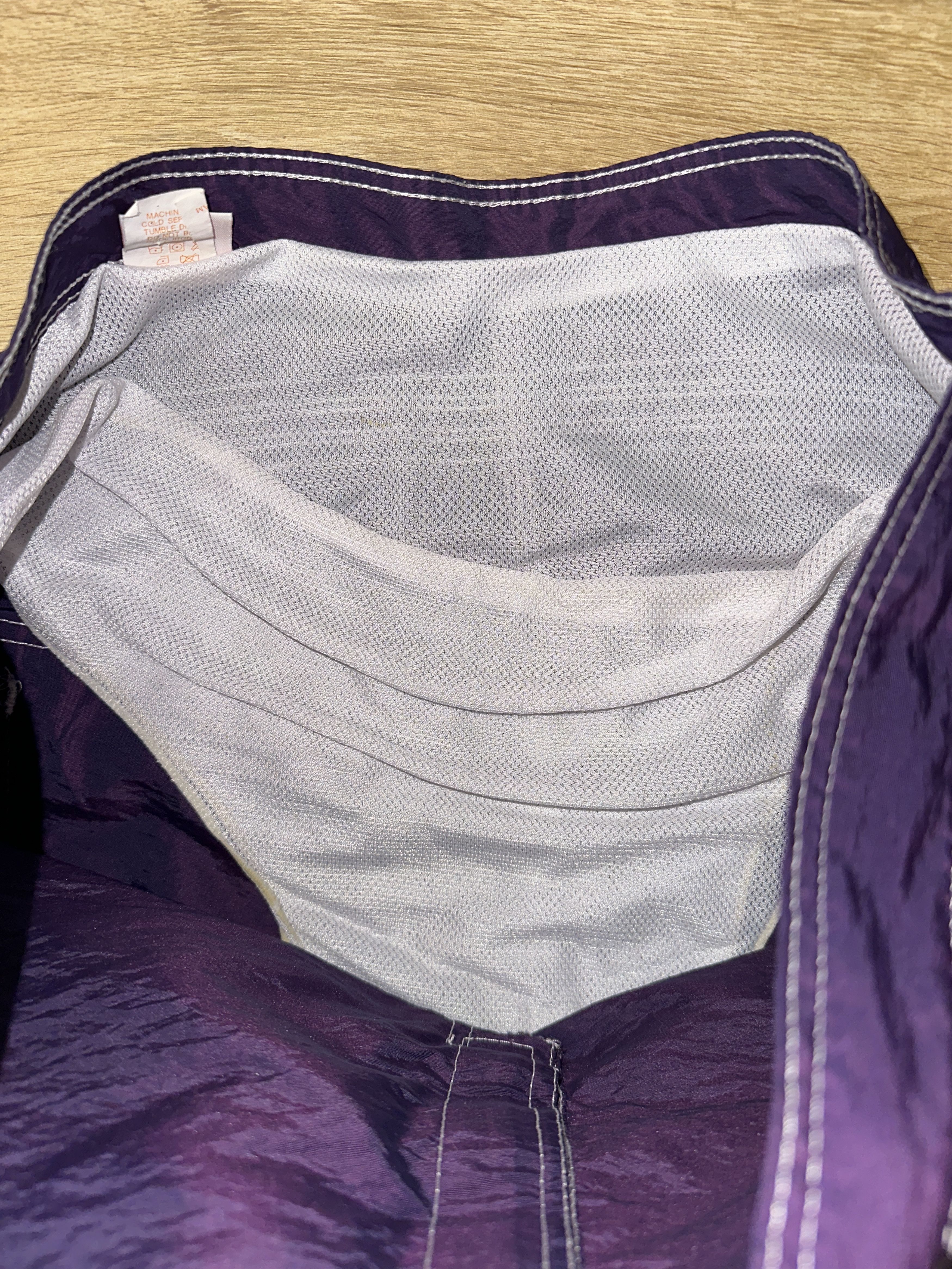 Sundek Sundek Vintage Swim Shorts Rainbow Stripes Purple Size 36 Size US 36 / EU 52 - 9 Thumbnail