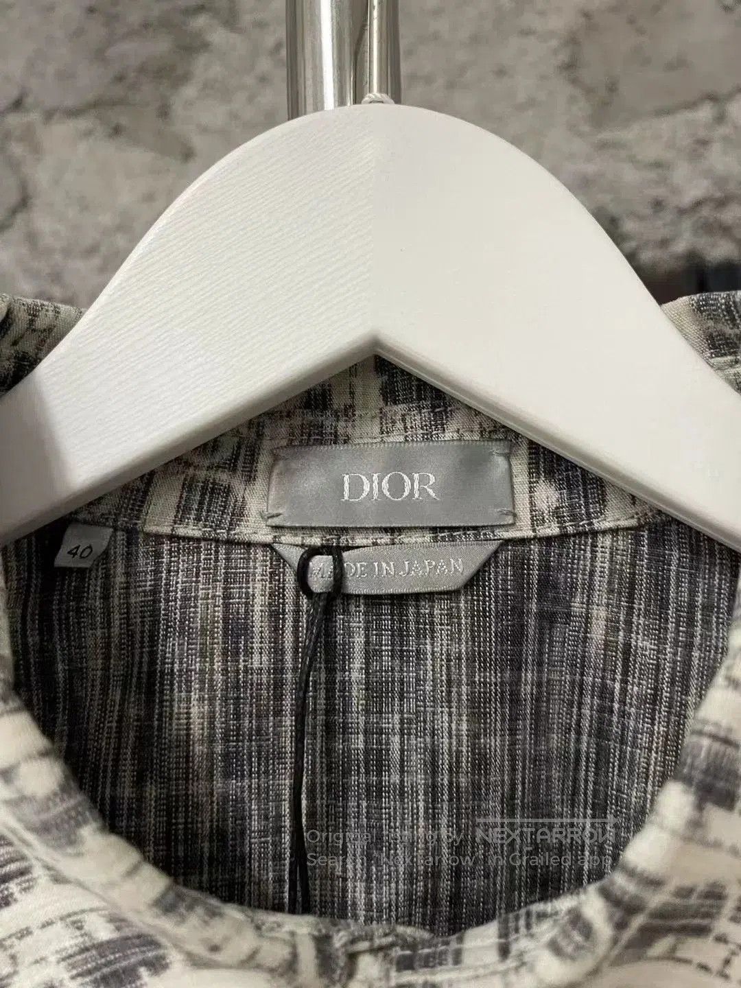 Dior Dior Gray Silver Monogram Denim Shirt Jacket. Size US XXS / EU 40 - 5 Thumbnail