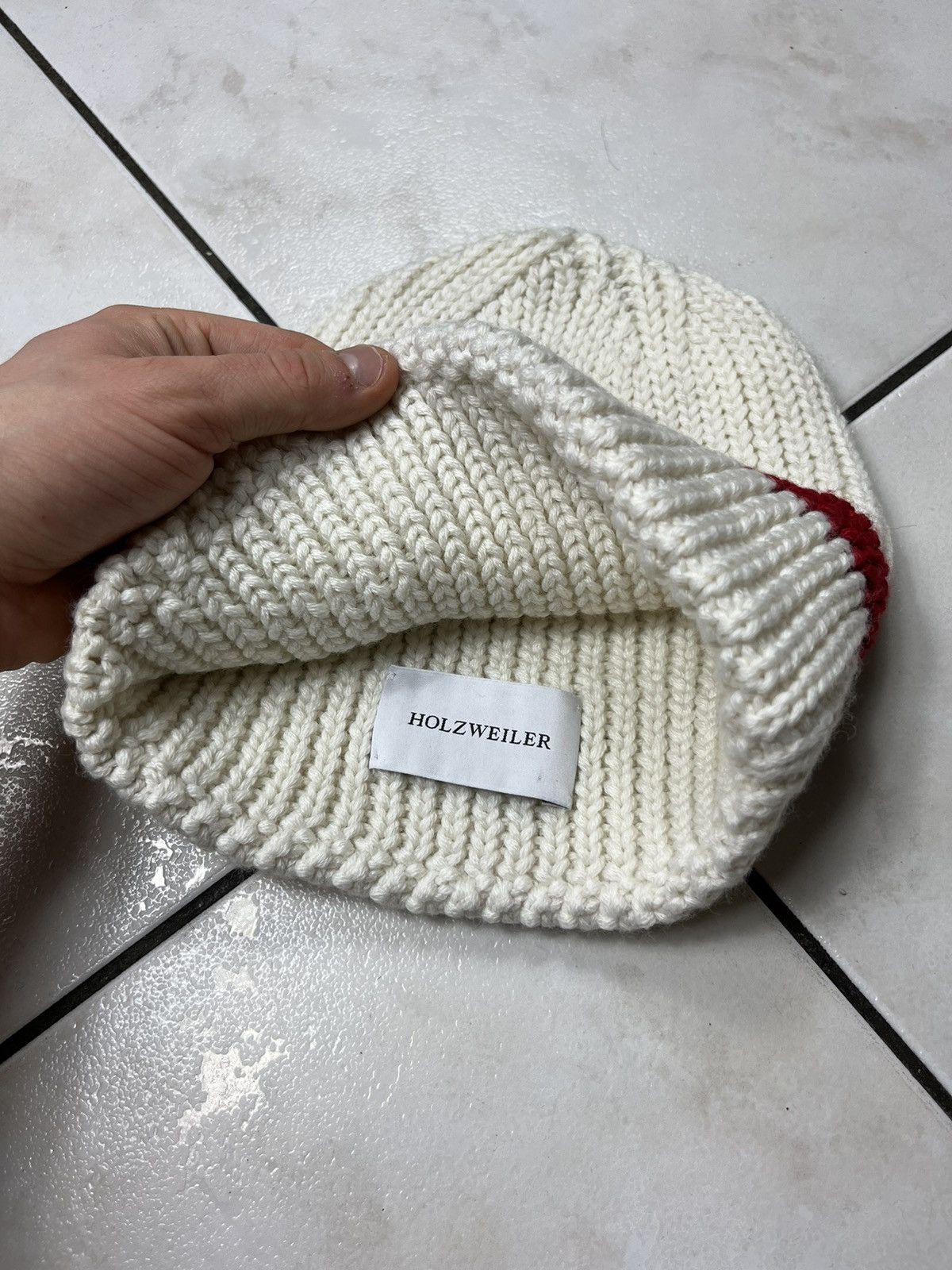 Holzweiler heavy knitted beanie knit hat