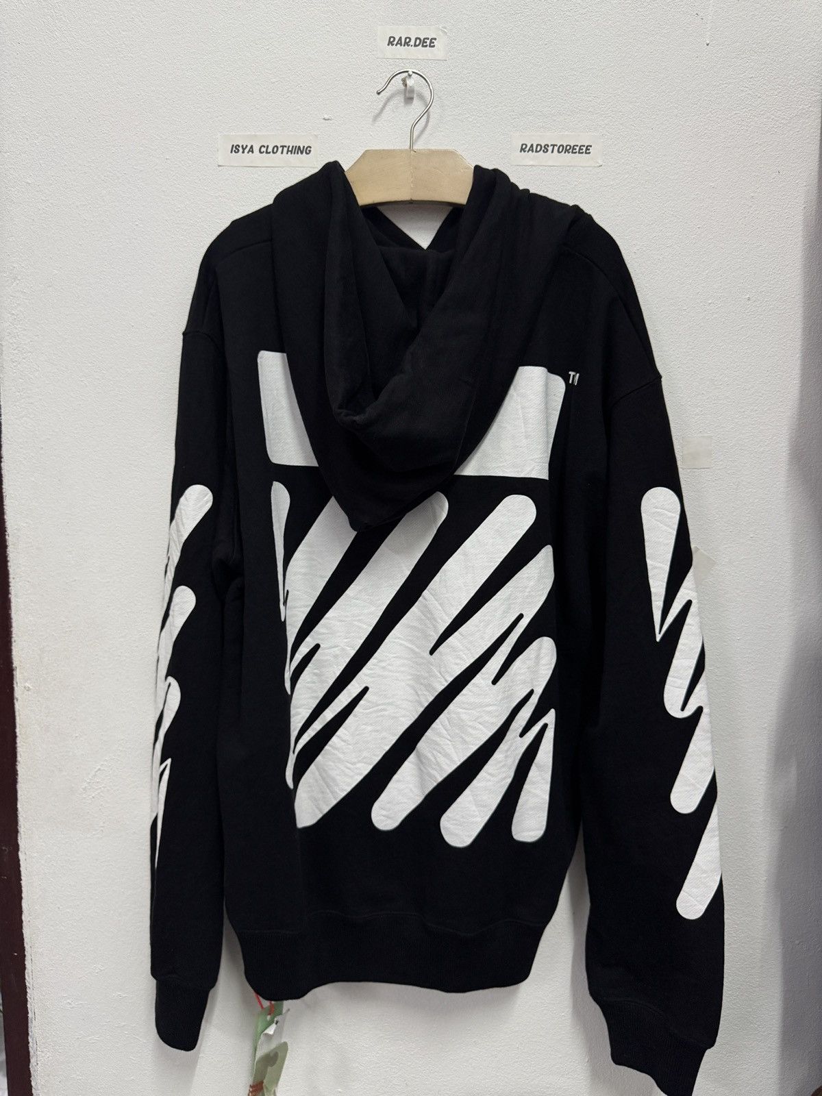 Off-White Offwhite Wave Diag Hoodie Size US XL / EU 56 / 4 - 10 Thumbnail