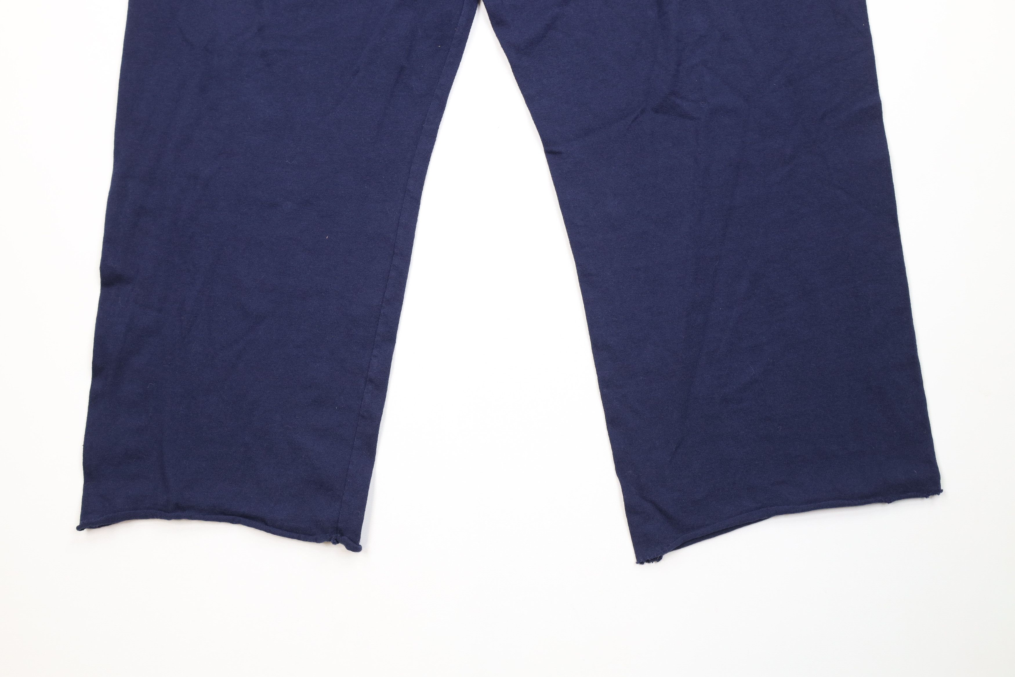 Russell Athletic Vintage 90s Y2K Russell Athletic Wide Leg Pants Blue Cotton Size US 36 / EU 52 - 4 Thumbnail