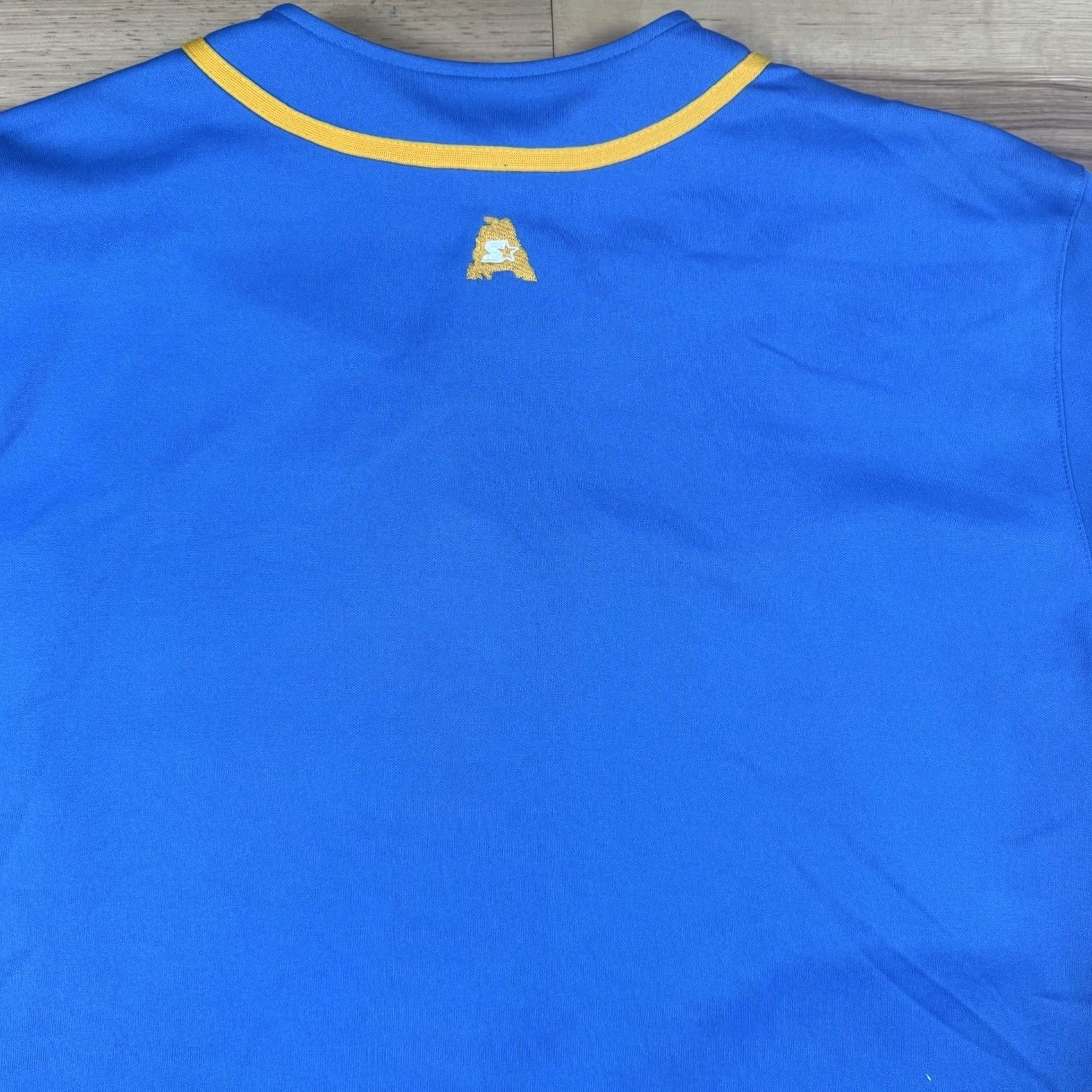 Starter VTG Starter Baseball Jersey Mens M Blue All Star Stitched Stars Asphalt Legend Shirt Size US M / EU 48-50 / 2 - 6 Thumbnail