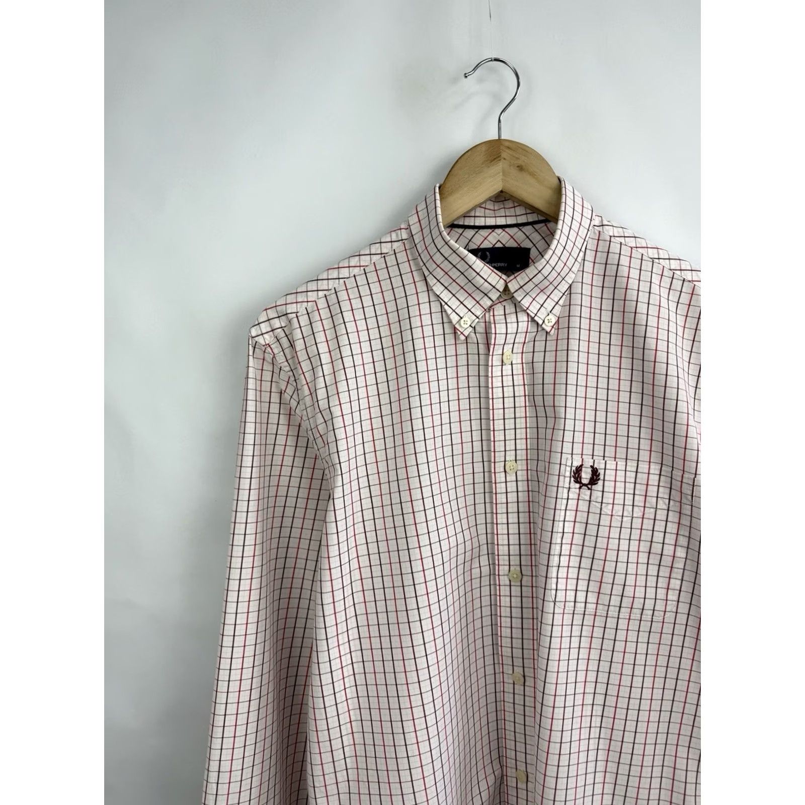 Fred Perry Fred Perry Classic Check Button-Down Shirt Embroidered Logo Size M Multicolor Mens Shirt Size US M / EU 48-50 / 2 - 3 Thumbnail