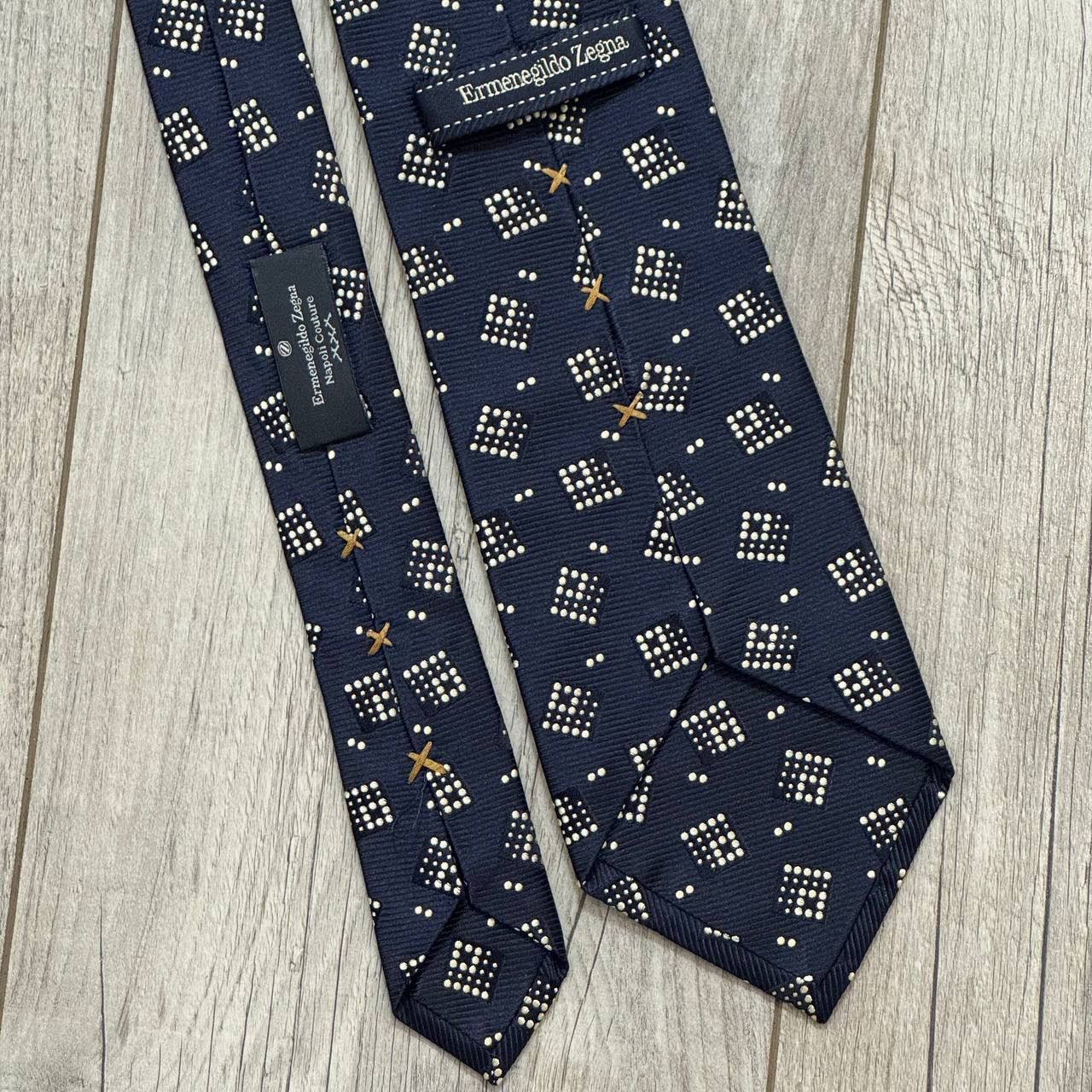 Ermenegildo Zegna Vintage Ermegildo Zegna Napoli Couture Silk Tie Size ONE SIZE - 3 Thumbnail
