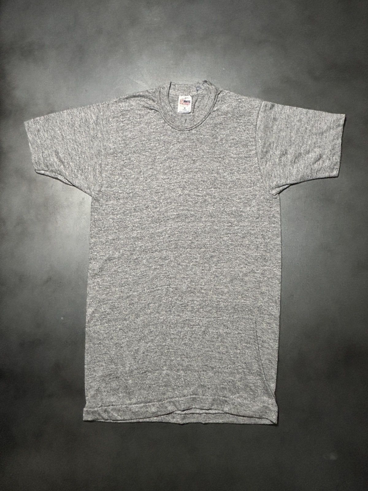 Vintage 1980s Vintage Blank Tee Made in USA Heather Baby T Crop 70s Size US S / EU 44-46 / 1 - 1 Thumbnail