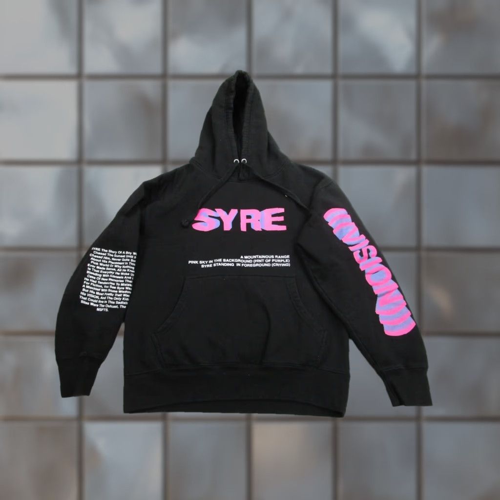 MSFTSrep Hoodie Mens Small Fleece Black Pullover Streetwear SYRE