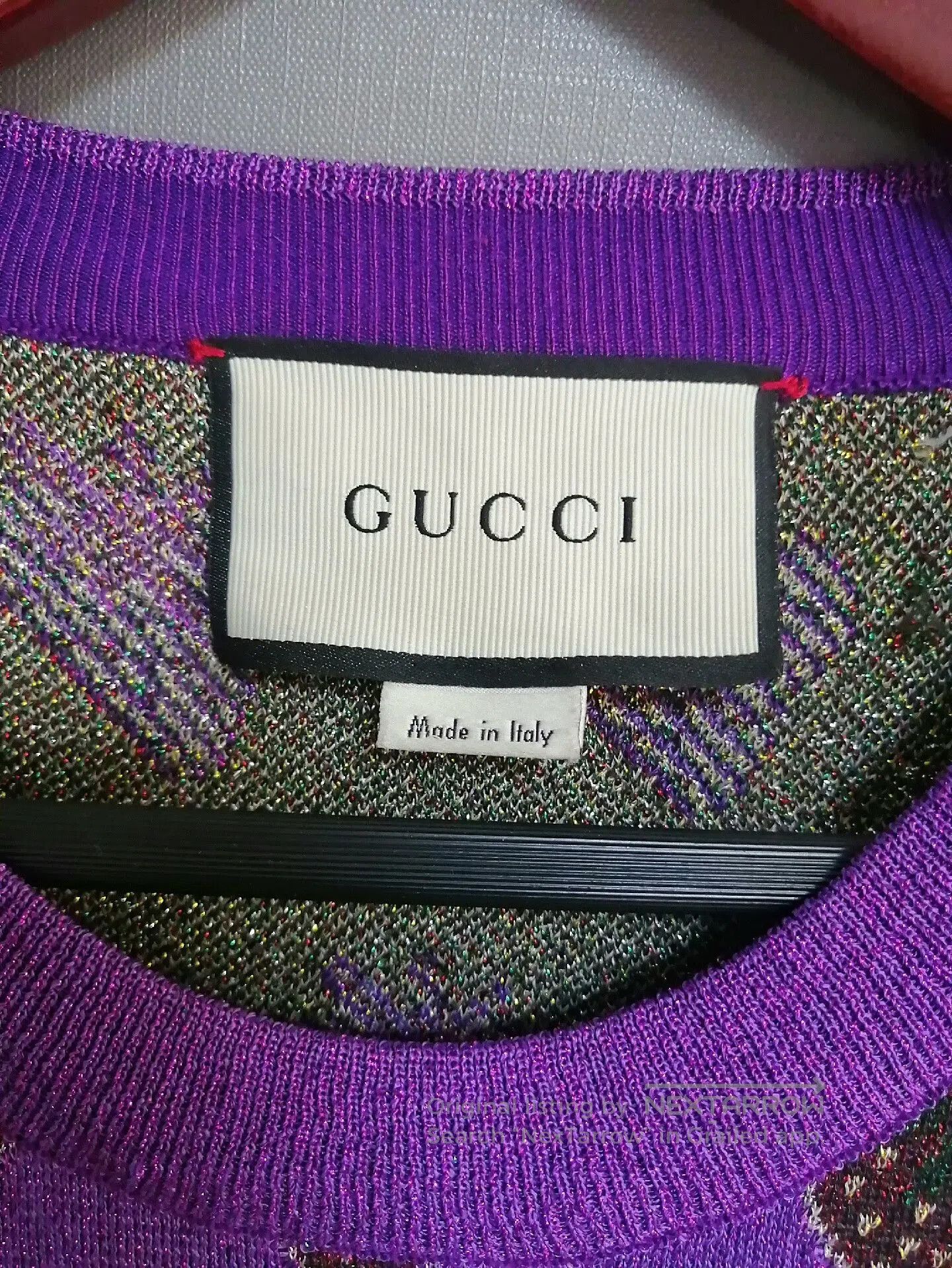 Gucci Gucci Strawberry Purple Knit Sweater. Size M / US 6-8 / IT 42-44 - 2 Thumbnail