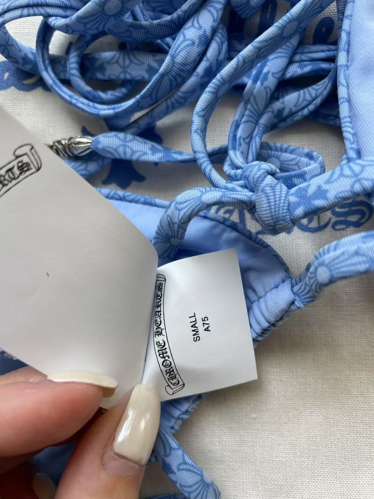 Chrome Hearts Chrome Hearts Dipped In Blue Bikini Size S / US 4 / IT 40 - 13 Thumbnail