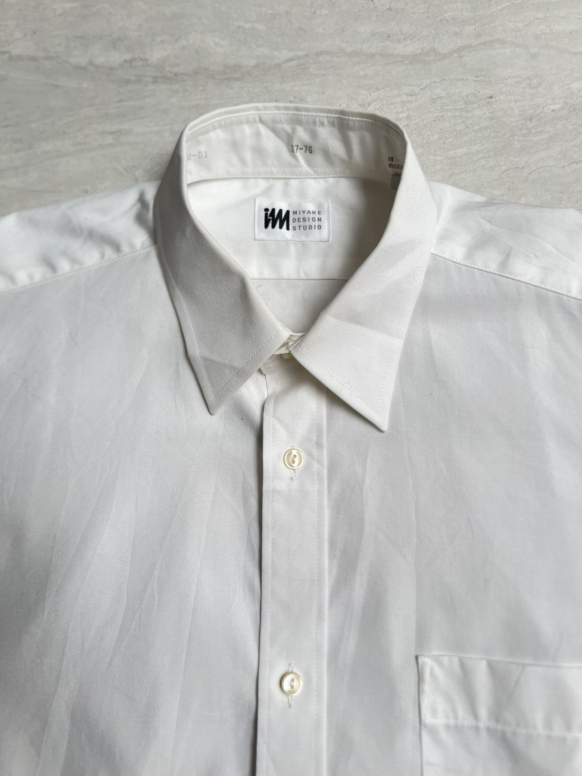 Issey Miyake IM Miyake Design Studio White Shirt Size US M / EU 48-50 / 2 - 9 Thumbnail