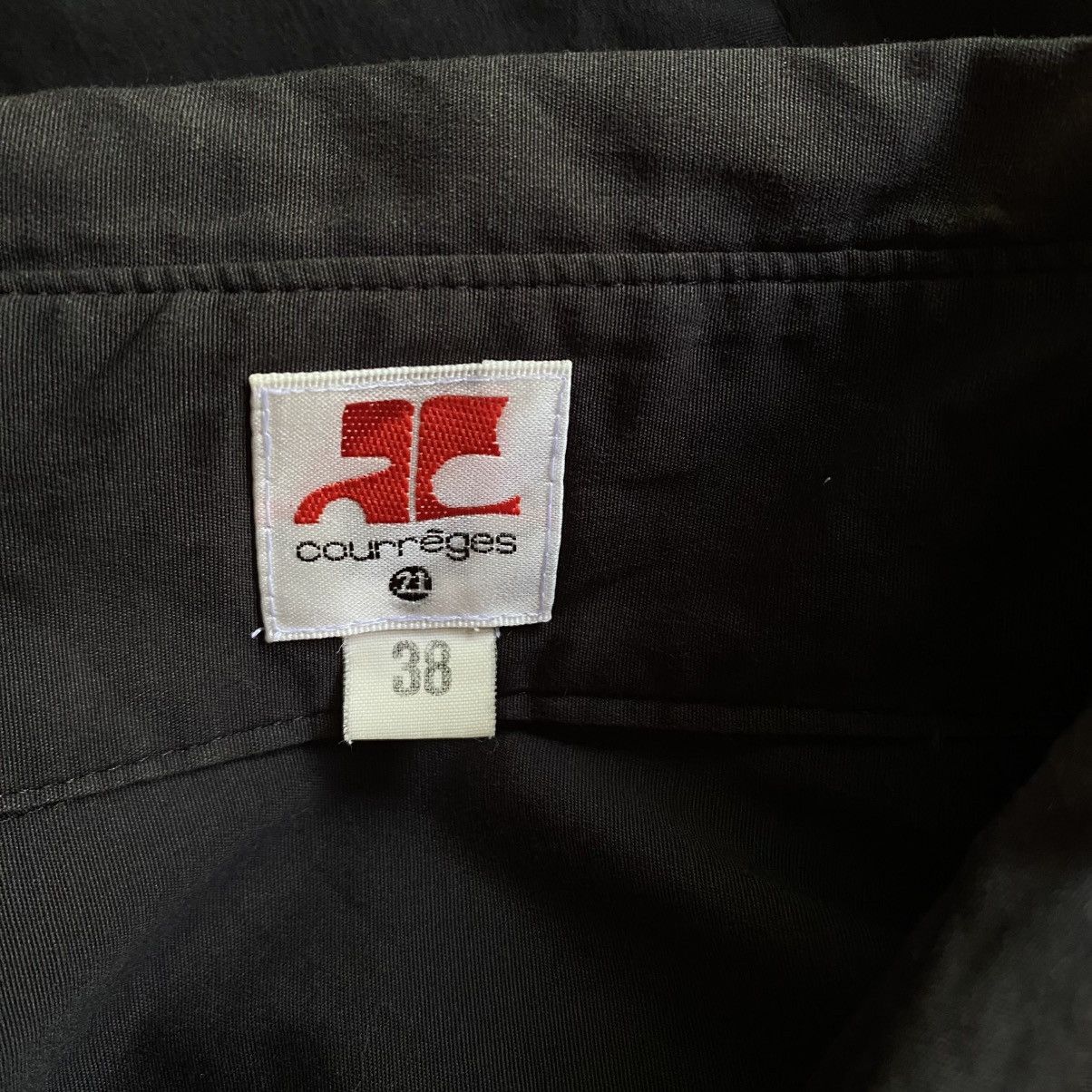 Courreges Courreges Black Fitted Elegant Collar Shirt Size XS / US 0-2 / IT 36-38 - 11 Thumbnail