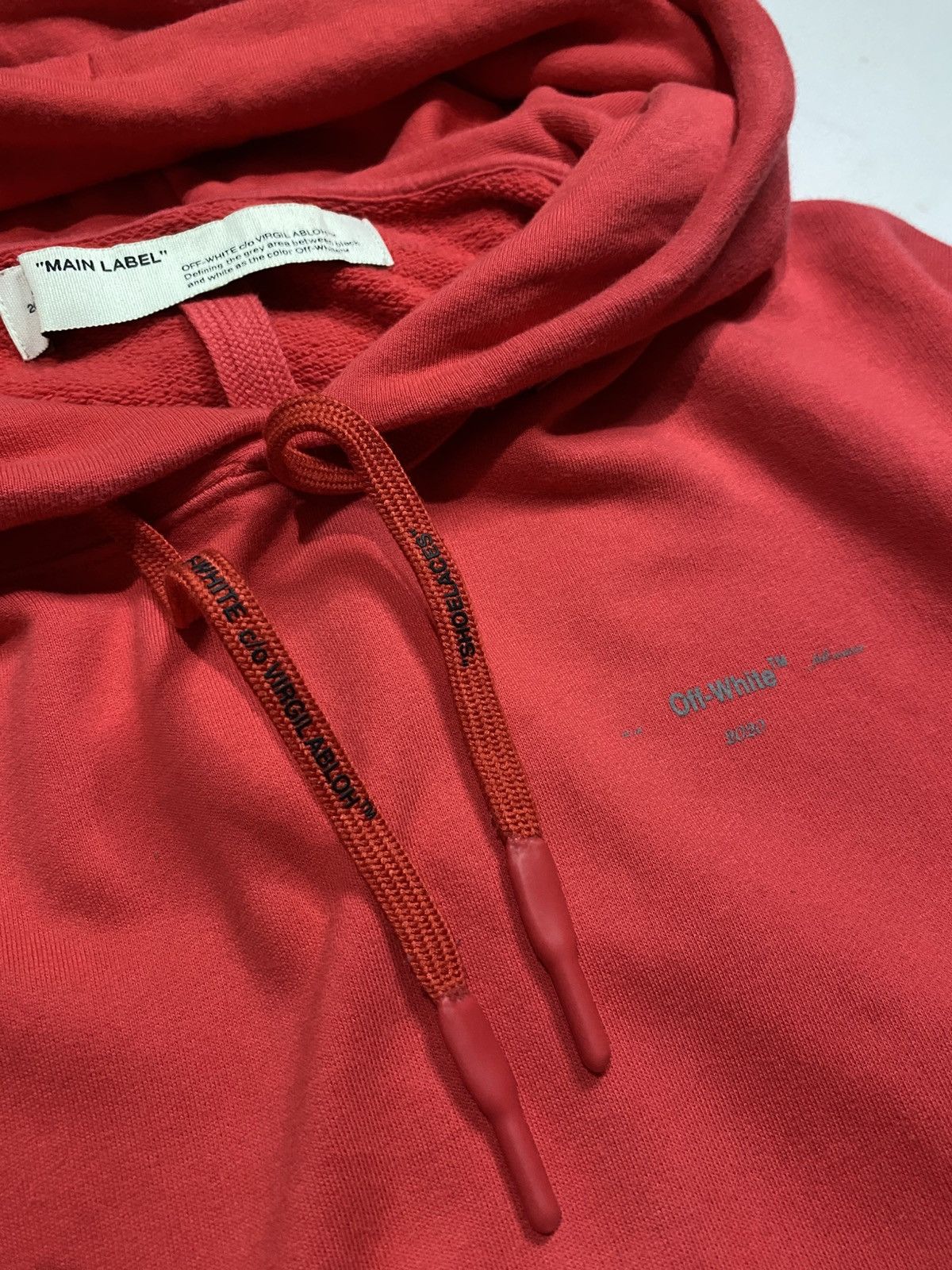 Off-White OFF WHITE FW 19/20 DIAG UNFINISHED SLIM HOODIE Size US S / EU 44-46 / 1 - 3 Thumbnail