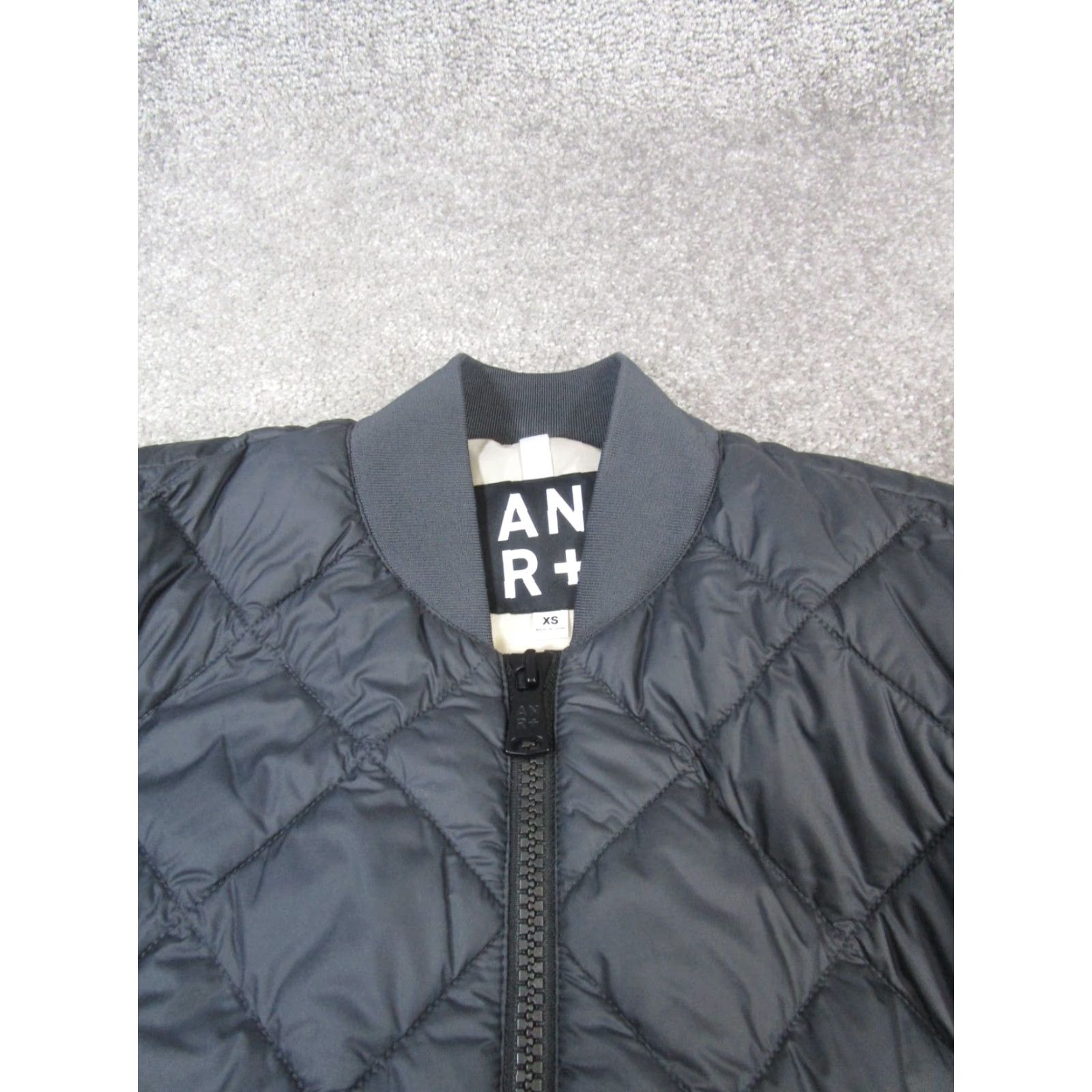 Vintage ANR+ Jacket Womens XS Black Quilted Insulated Bomber Size XS / US 0-2 / IT 36-38 - 2 Thumbnail