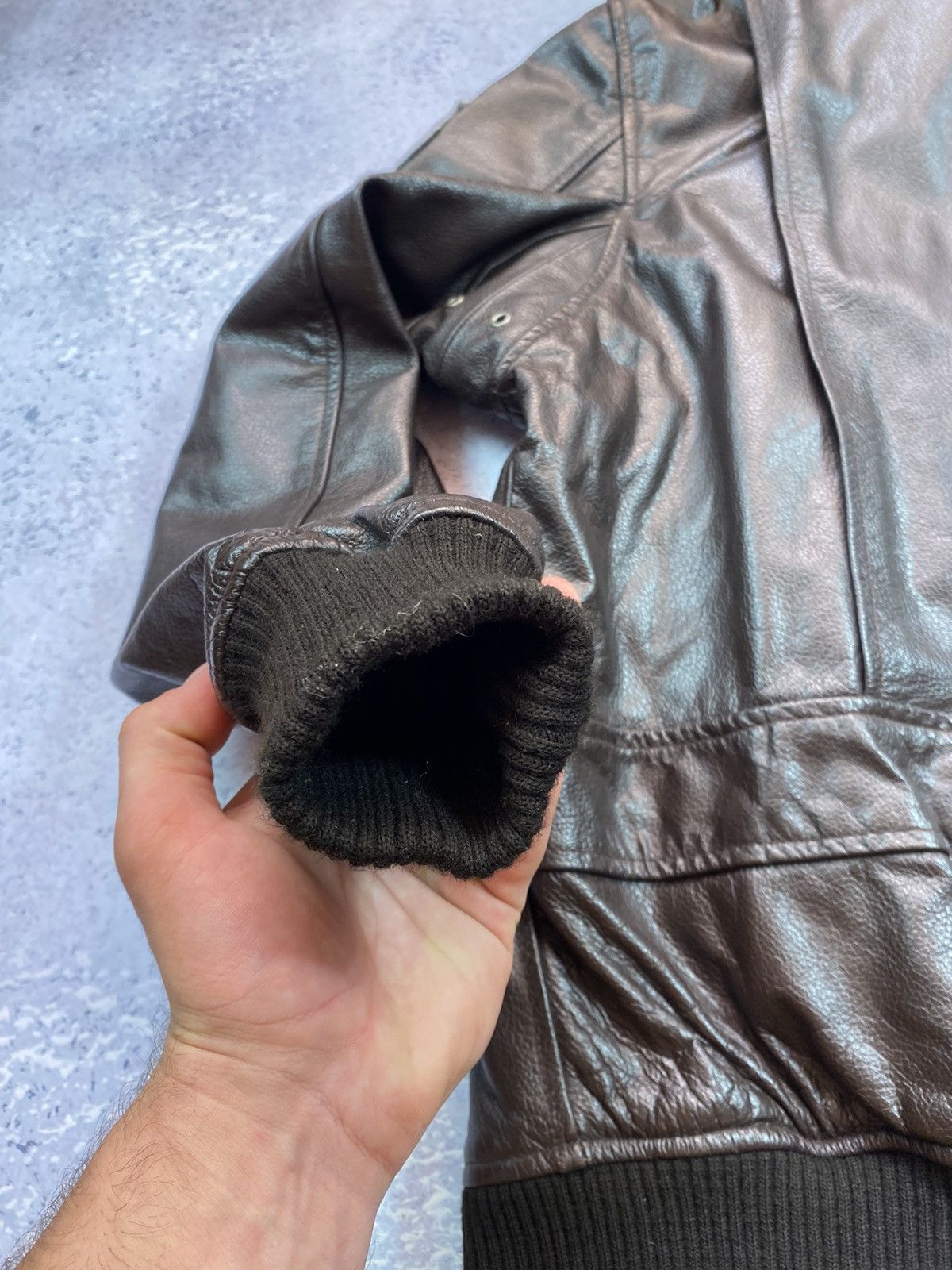 Smart Range London Smart Range London Men’s Leather Bomber Jacket Size M-L Size US M / EU 48-50 / 2 - 19 Thumbnail