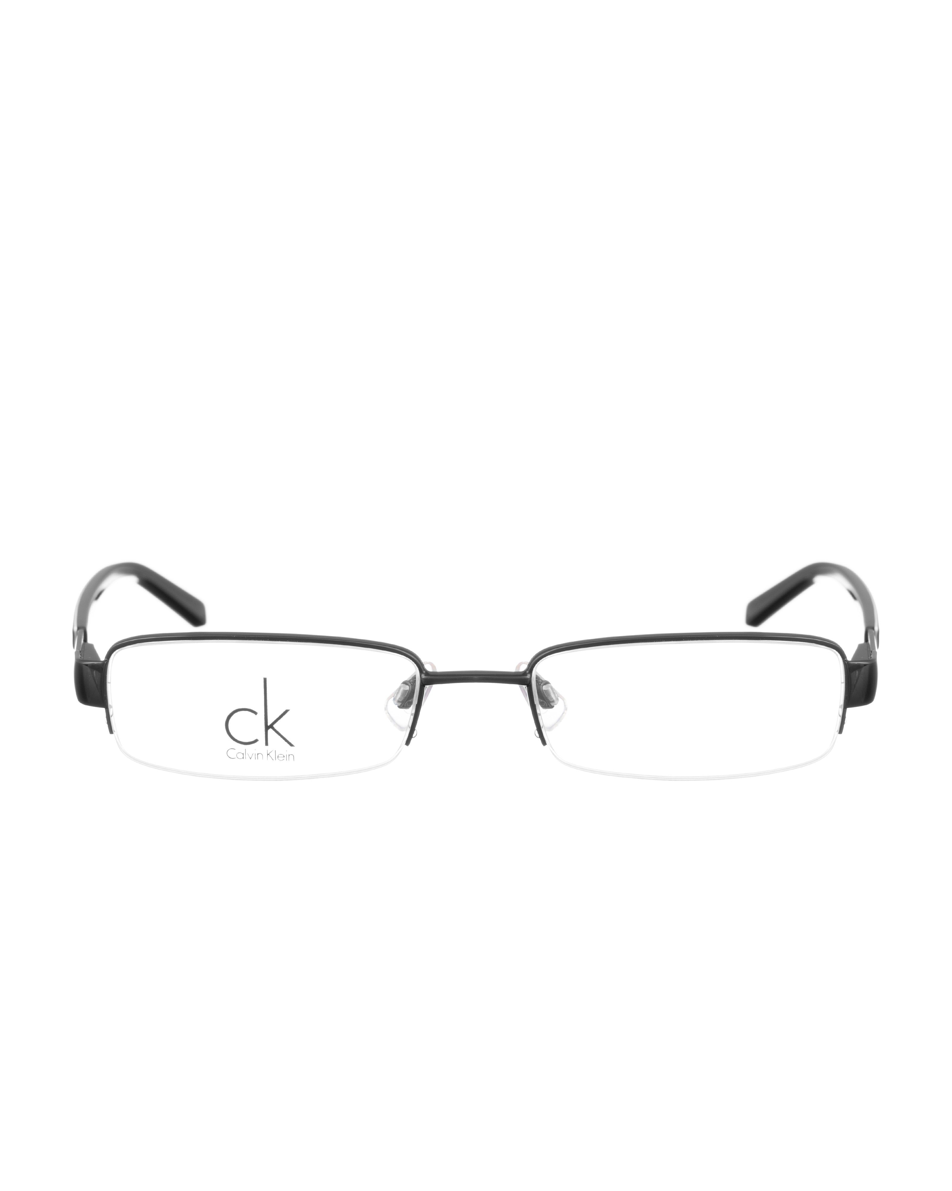 Calvin Klein Calvin Klein 00s Half Rim Black Plastic Glasses Size ONE SIZE - 2 Thumbnail