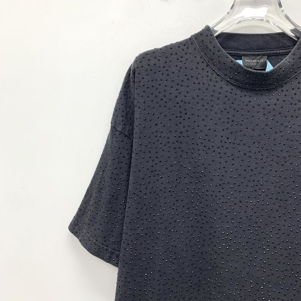 Balenciaga Balenciaga Full Rhinestone Design Short Sleeve T-shirt K26WX Size US M / EU 48-50 / 2 - 3 Thumbnail