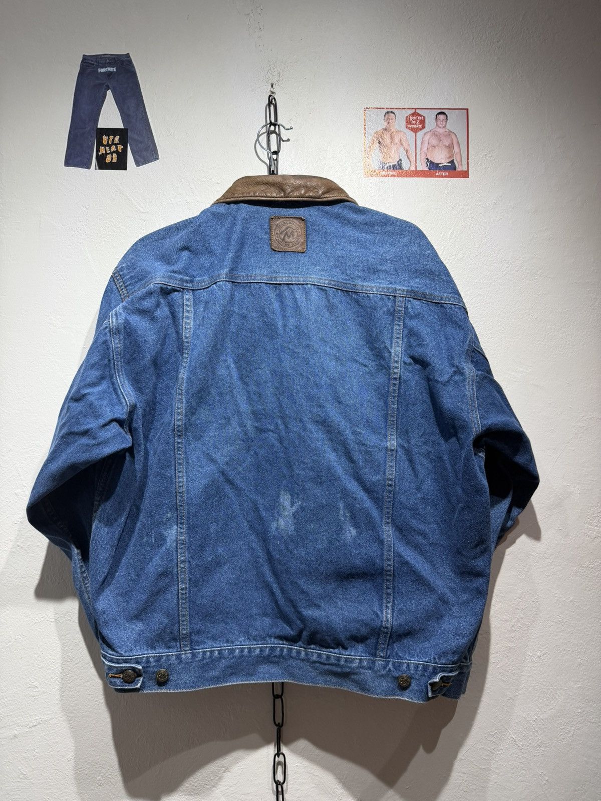 Marlboro Vintage 90s Marlboro denim jacket Size US L / EU 52-54 / 3 - 2 Thumbnail