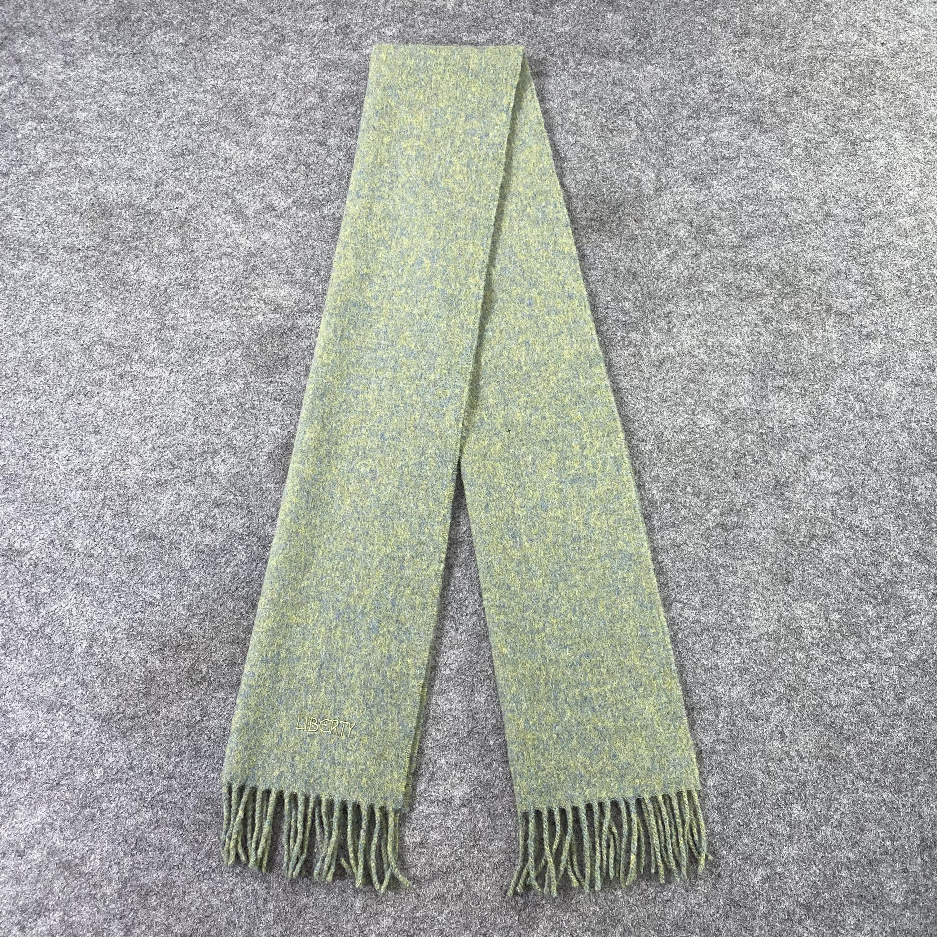 Liberty × Vintage Liberty Wool Muffler / Scarf / Neckwear -T1527 Size ONE SIZE - 4 Thumbnail