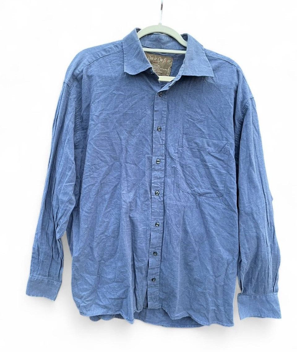 Other Vintage Men's Classic Blue Button-Up Shirt Rustic Outfitters Size US XL / EU 56 / 4 - 1 Thumbnail