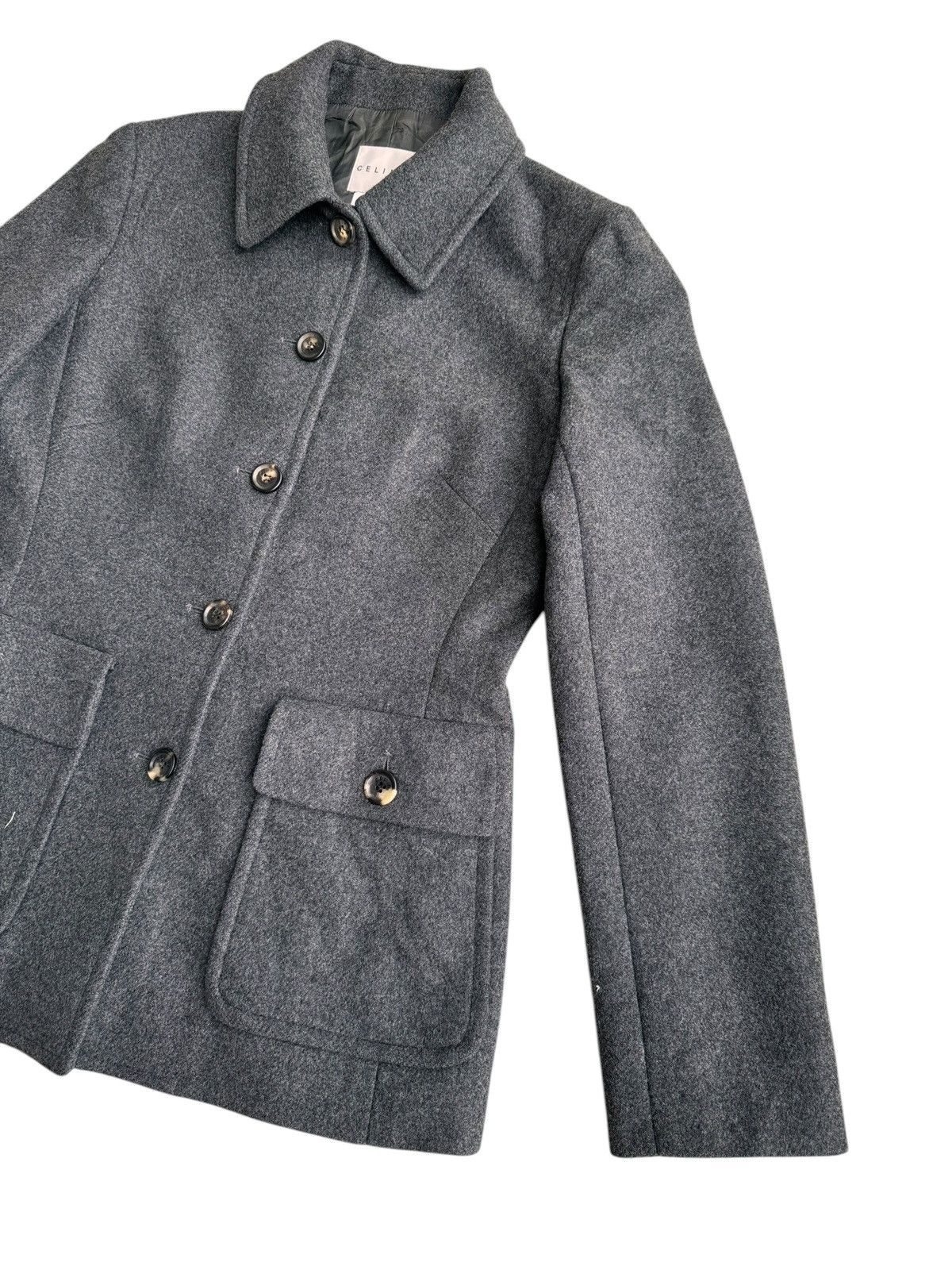 Celine 🔥 Designer Celine Coats Wool Jacket Women Size S / US 4 / IT 40 - 3 Thumbnail