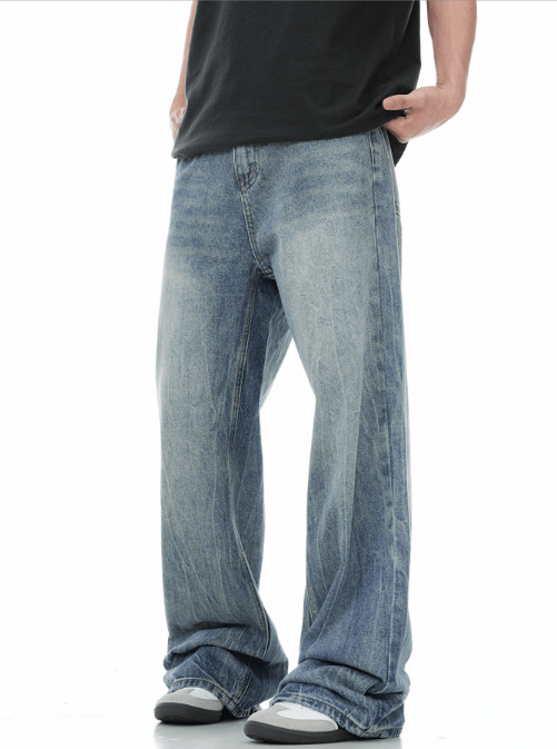 Japanese Brand × Vintage American washed cleanfit all-match flared high street jeans Size US 32 / EU 48 - 2 Thumbnail