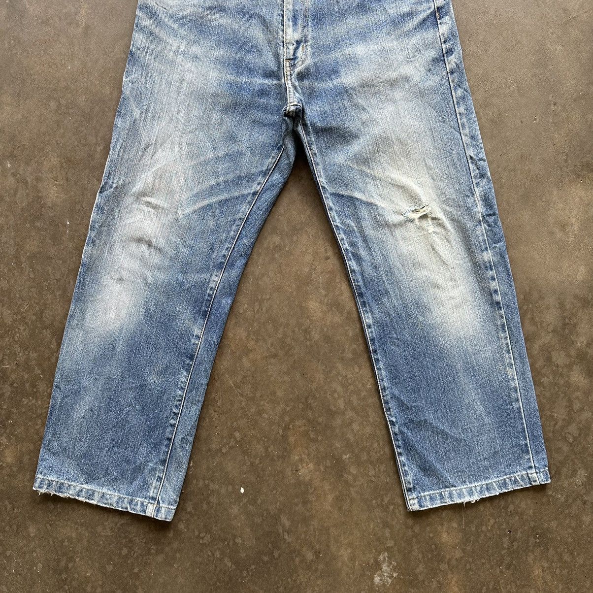 Japanese Brand × Jean × Vintage Vintage Japanese Distressed Faded Denim Jean Pant W31 Size US 31 - 2 Thumbnail