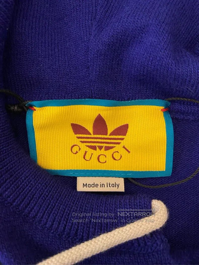 Gucci Gucci Co-branded classic logo knitted hooded sweatshirt Size US XL / EU 56 / 4 - 3 Thumbnail