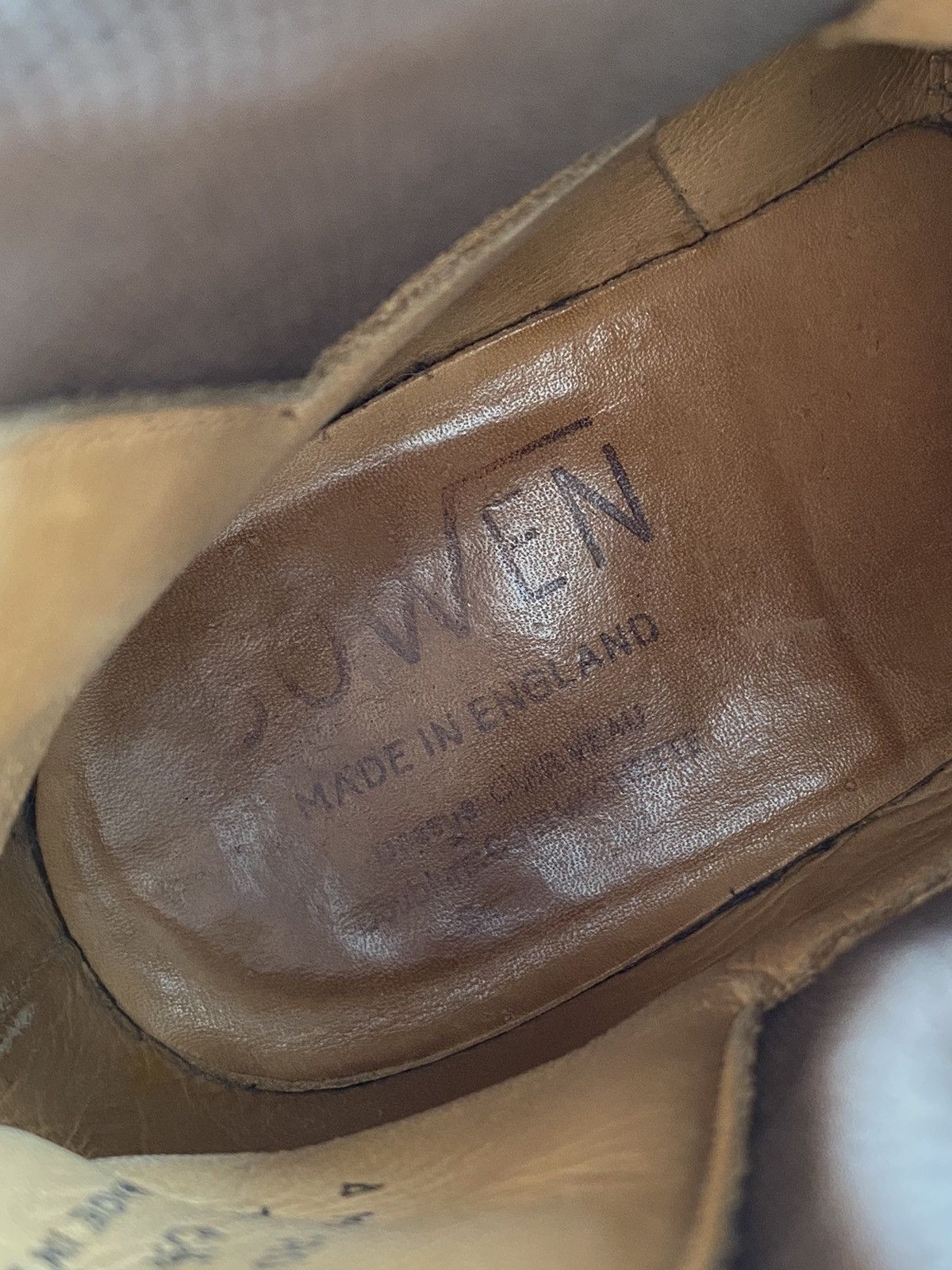 Handmade 🔥Bowen leather lace up chelsea uk6 1/2 boots rare handmade Size US 7.5 / EU 40-41 - 5 Thumbnail