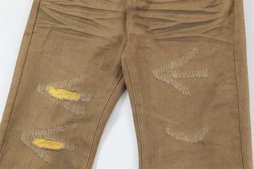 VIBE American street distressed tie-dye ripped patch flared jeans Size US 32 / EU 48 - 5 Thumbnail
