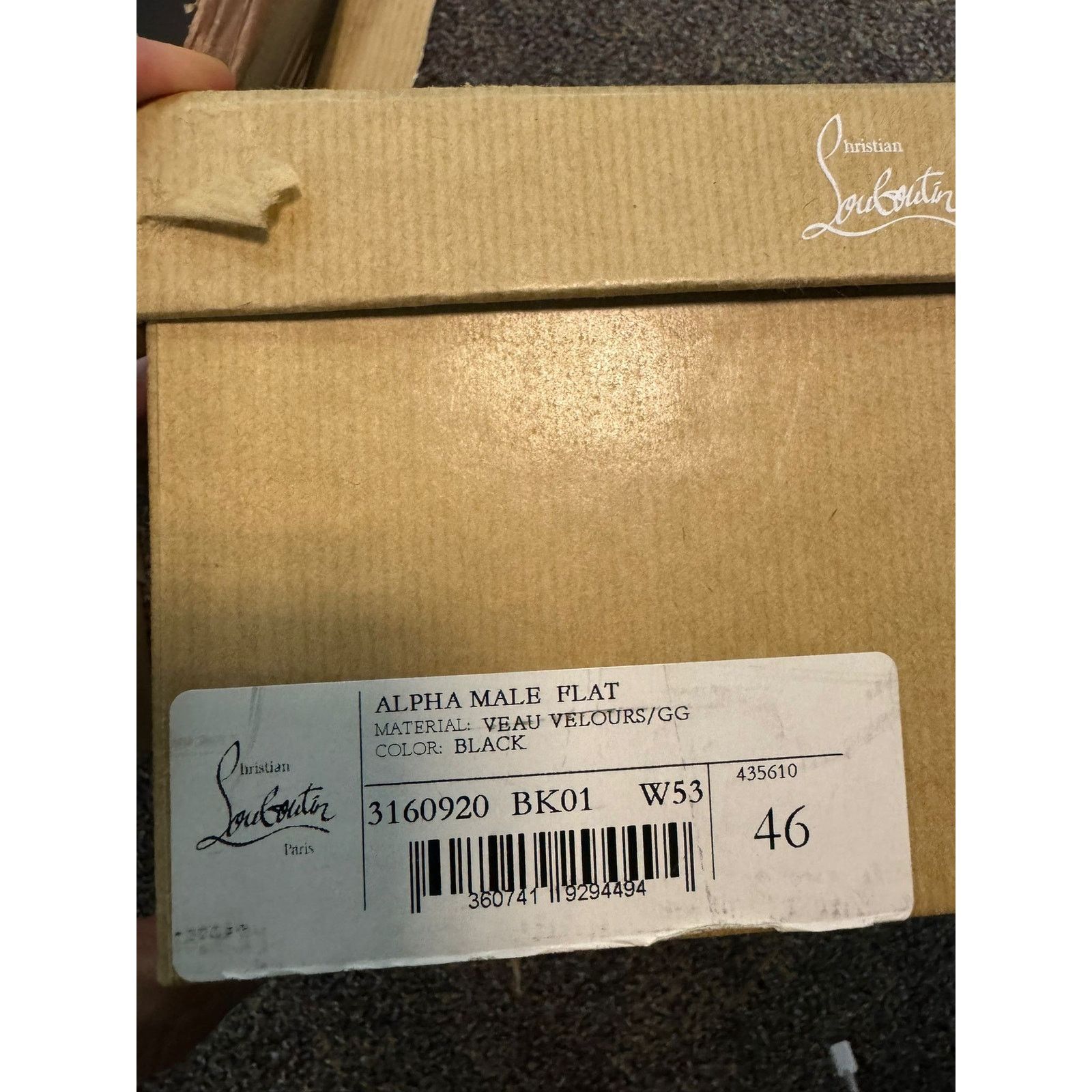 Christian Louboutin o1rshd1 Alpha Male Flat Shoes in Black Size US 13 / EU 46 - 15 Thumbnail