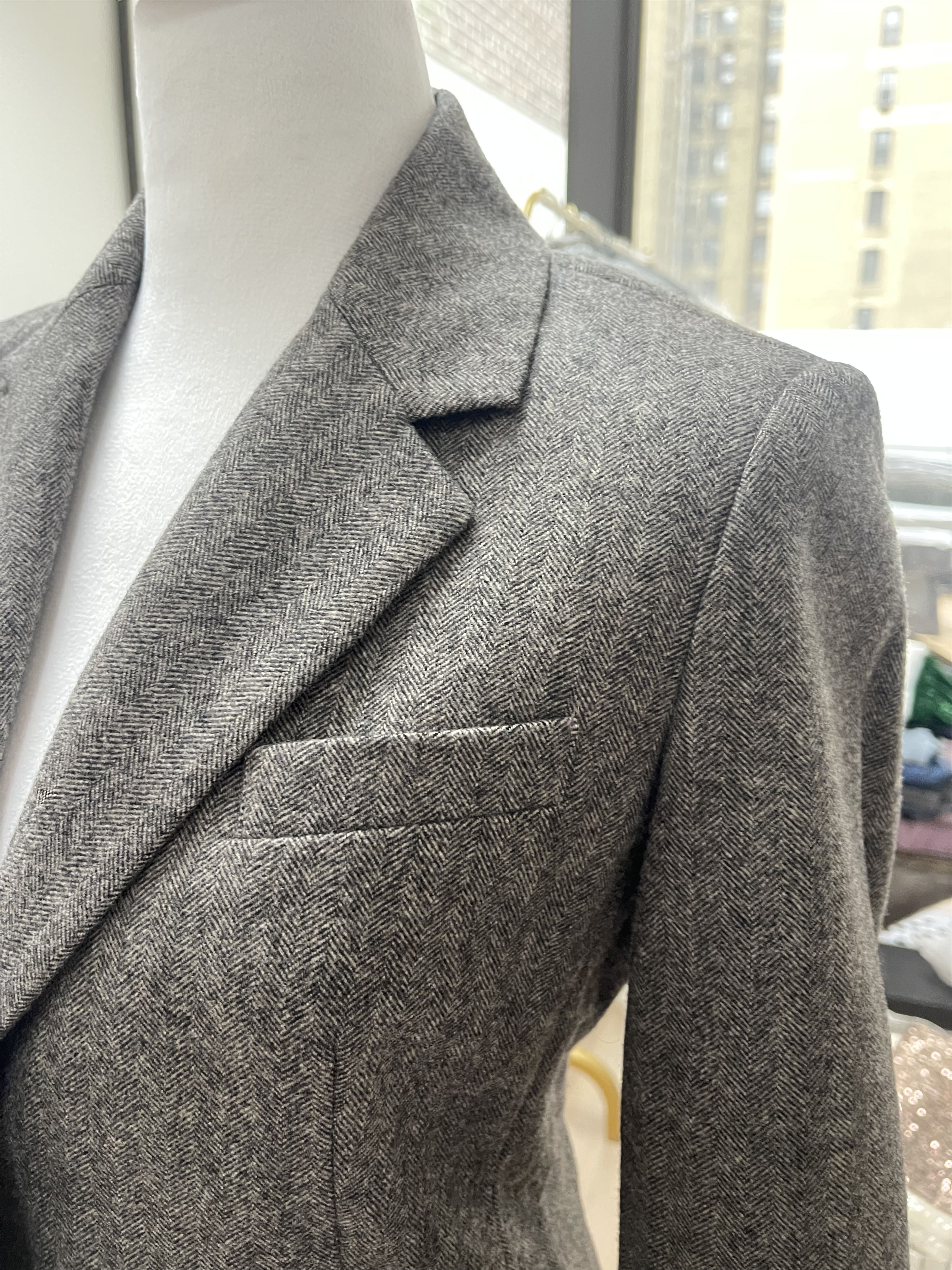 The Row The Row Woolen herringbone school jacket Size XS / US 0-2 / IT 36-38 - 3 Thumbnail