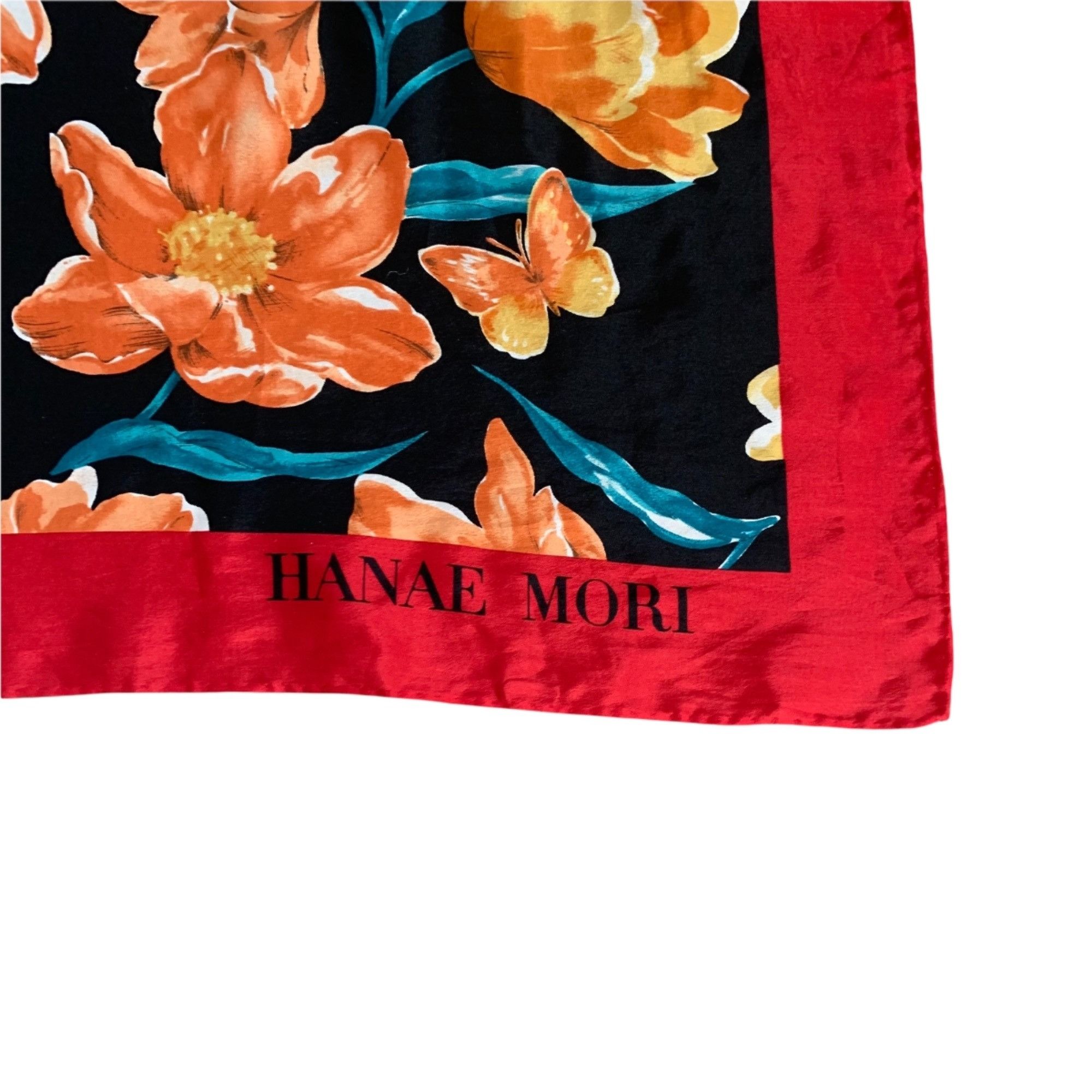 Hanae Mori Vintage Hanae Mori Floral Silk Scarf Size ONE SIZE - 2 Thumbnail