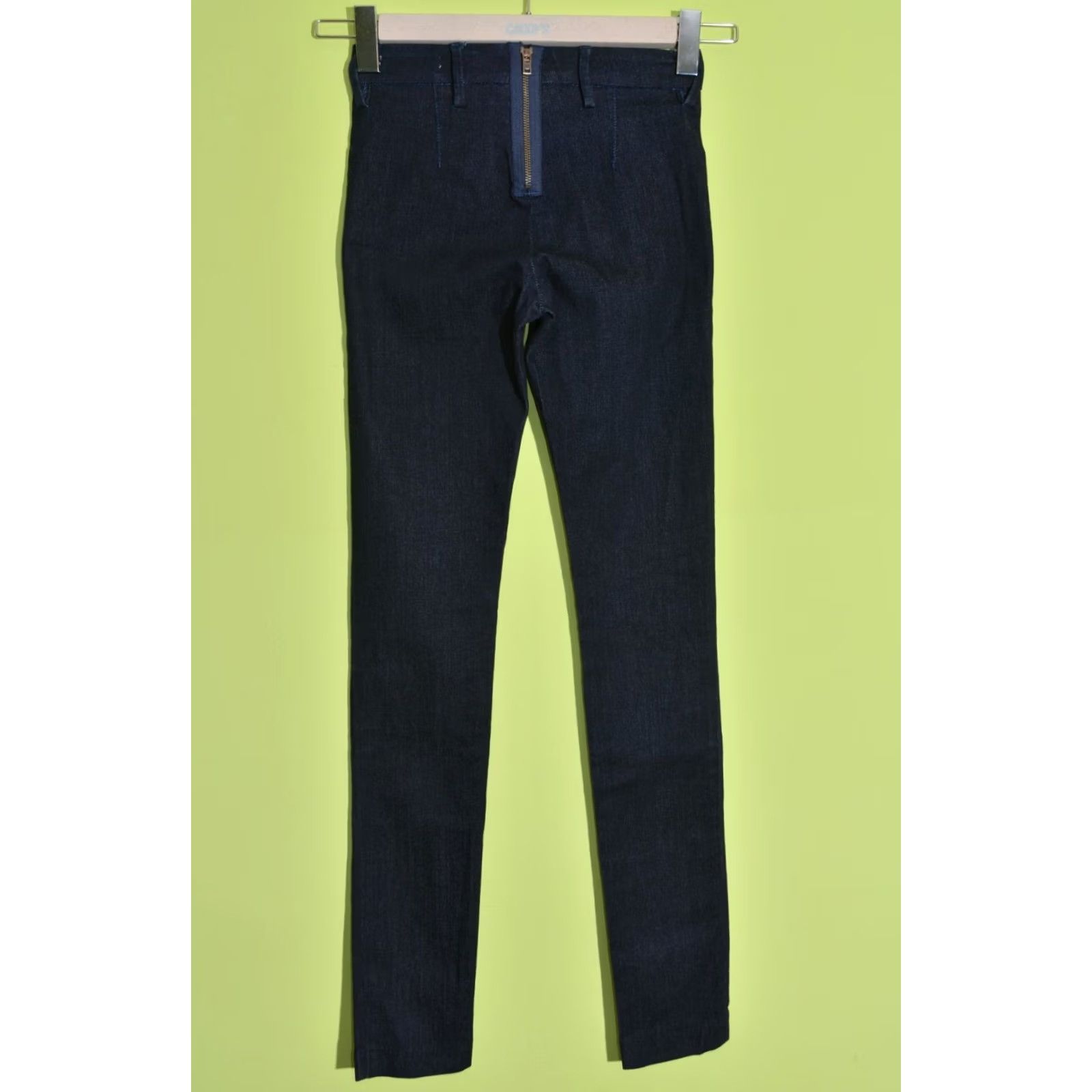 Skin ACNE Dark Blue Skinny Jeans With Back Zip W25 L34 Ladies Jeans Size 25 White? Size 42" / US 20 - 3 Thumbnail