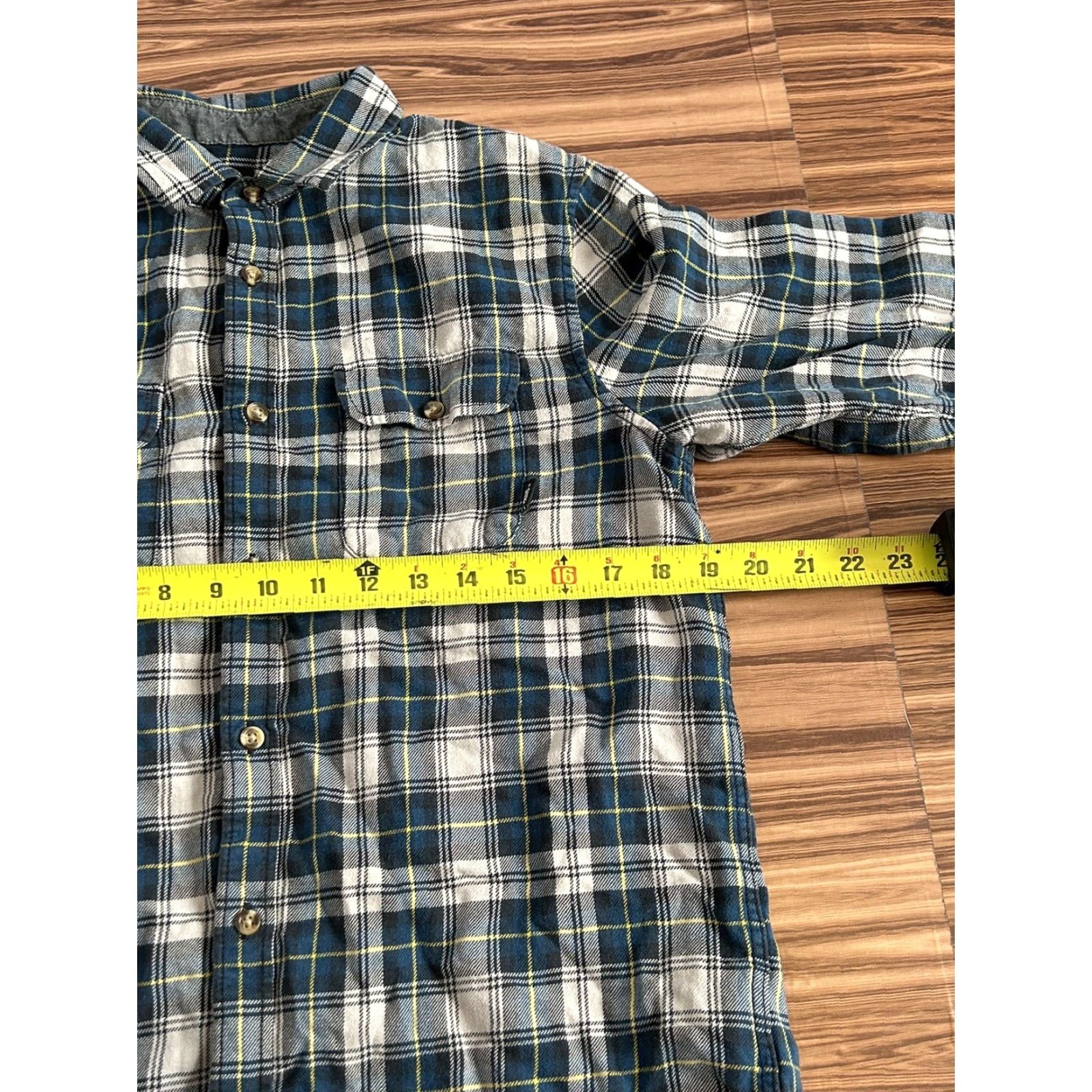 Vans VANS Shirt Mens Flannel Plaid Button-Up Two Pocket Classic Fit Blue sz Small Size US S / EU 44-46 / 1 - 4 Thumbnail